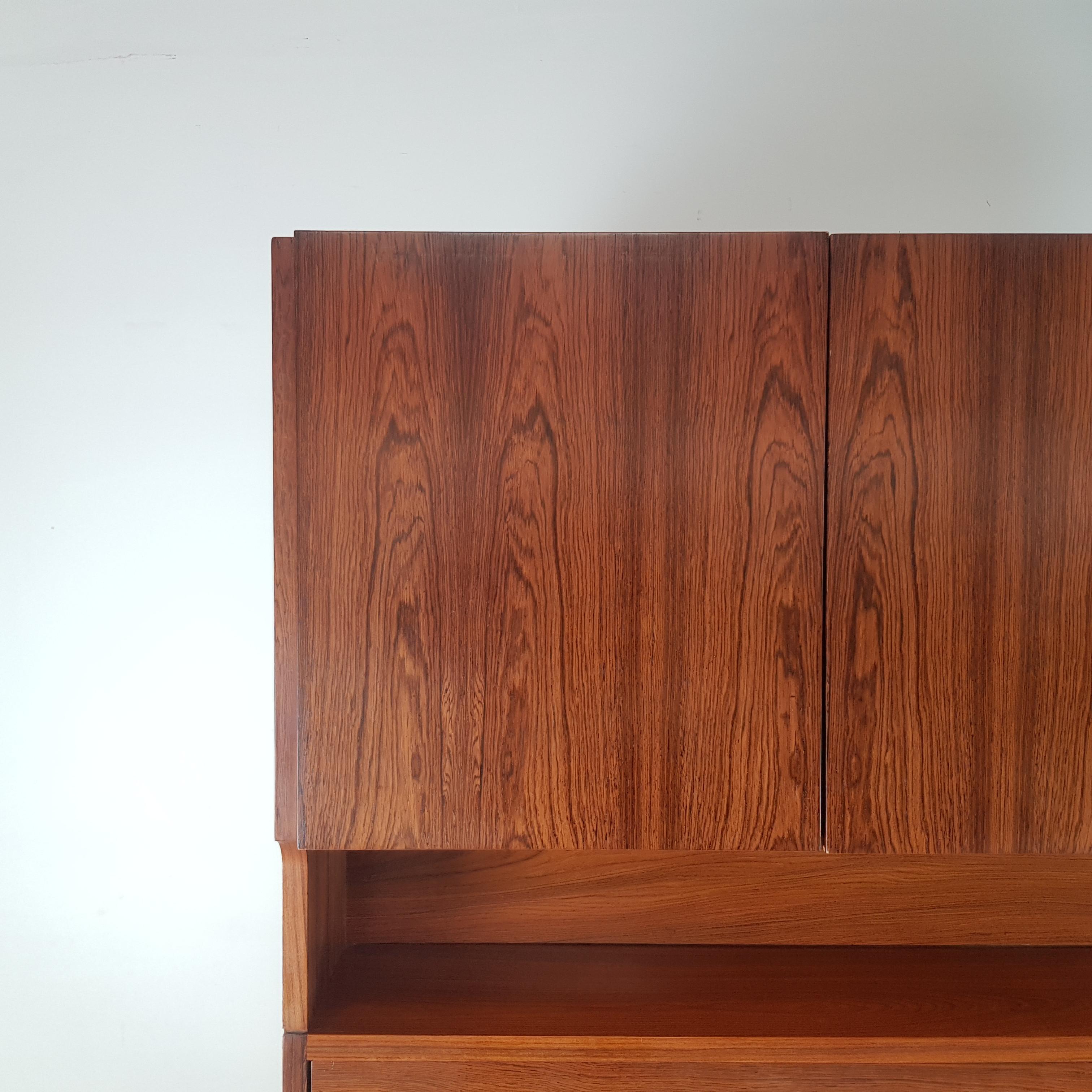 Vintage 1960s Rosewood Wall Unit by Robert Heritage for Archie Shine For Sale 10