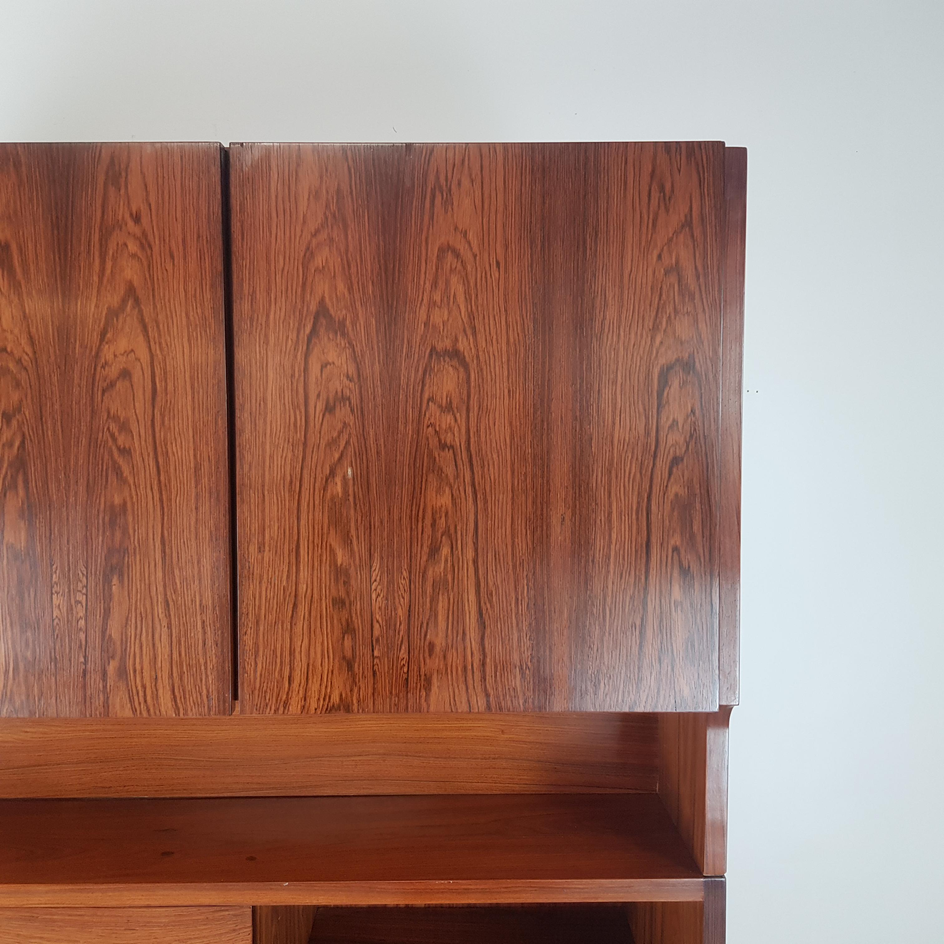 Vintage 1960s Rosewood Wall Unit by Robert Heritage for Archie Shine For Sale 11