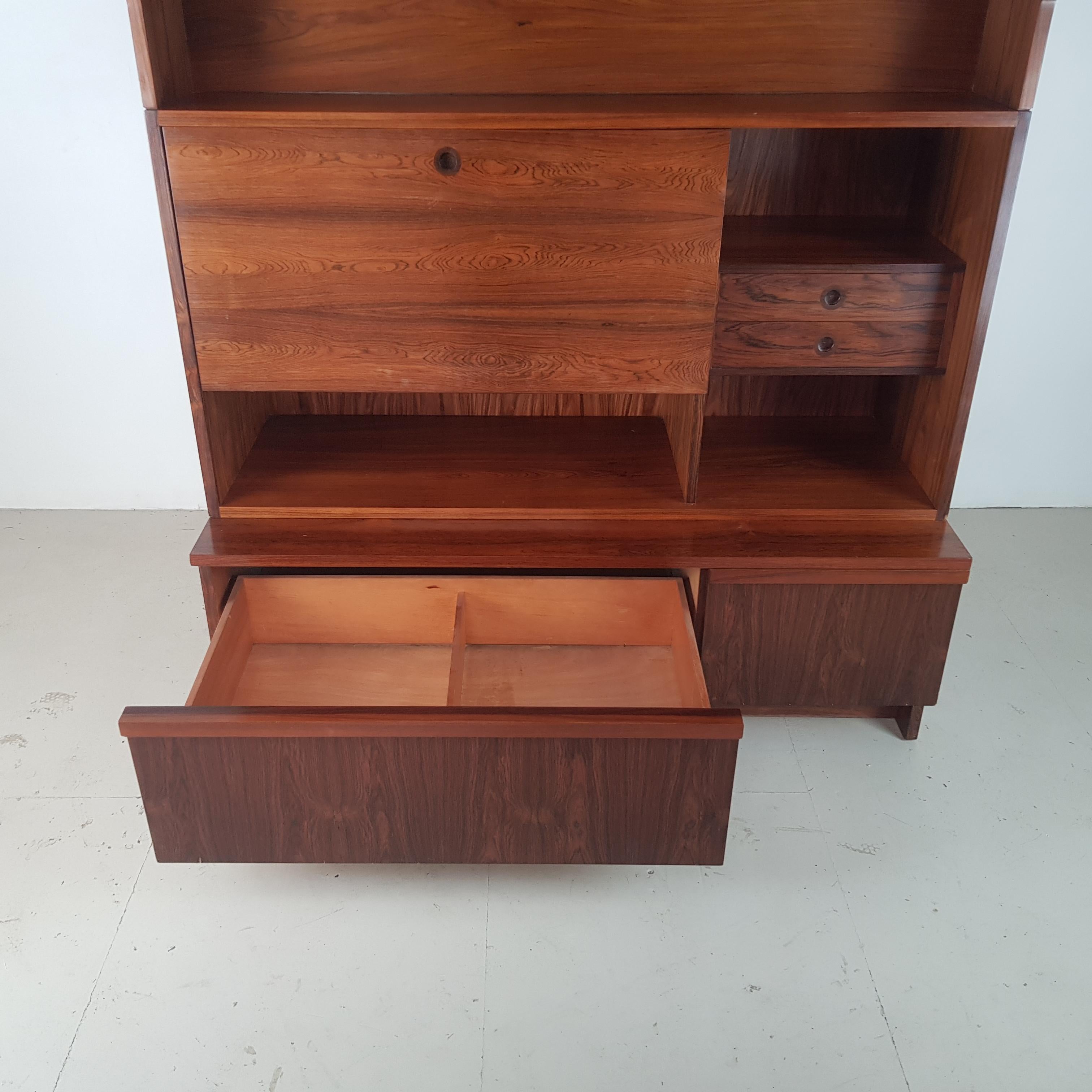 20th Century Vintage 1960s Rosewood Wall Unit by Robert Heritage for Archie Shine For Sale
