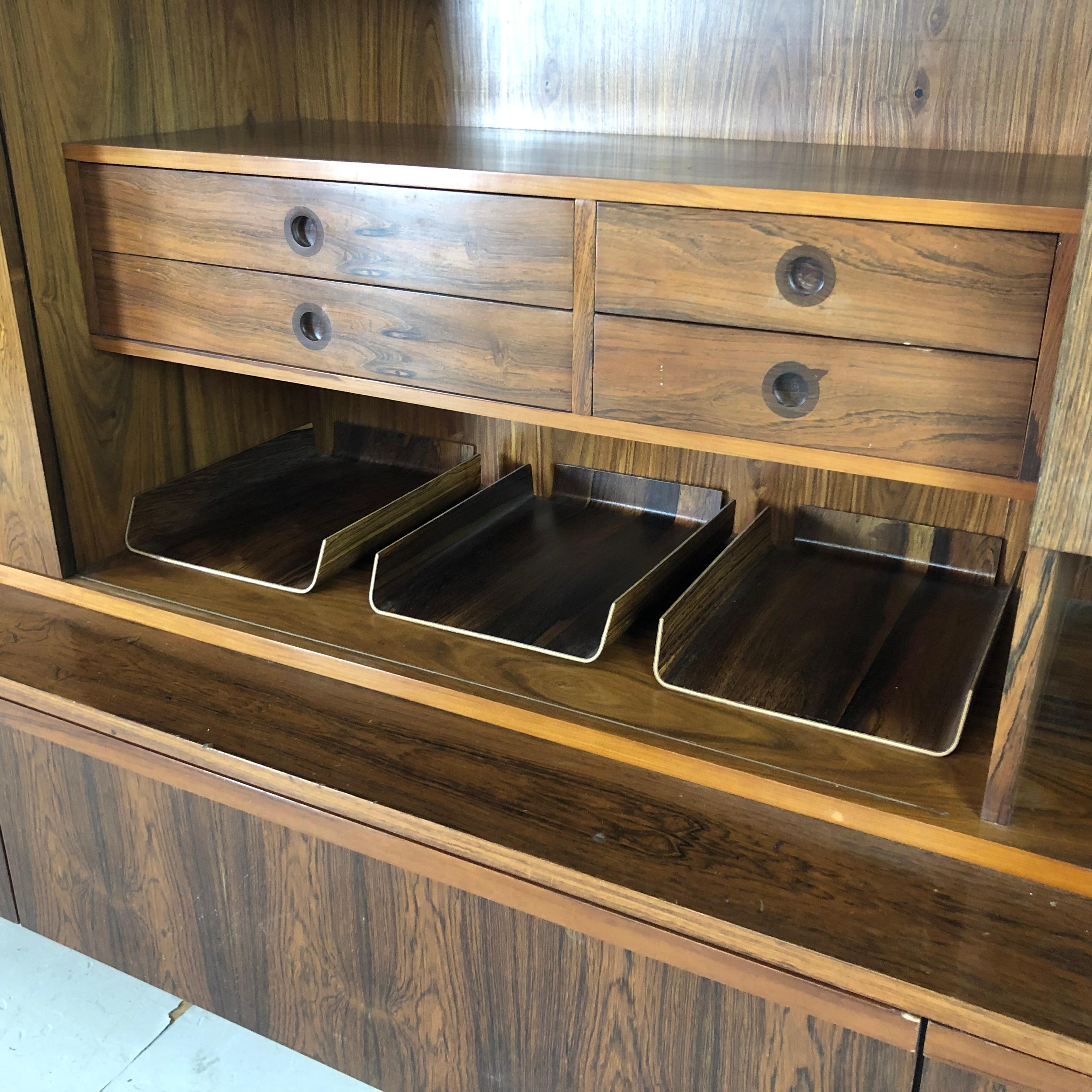 20th Century Vintage 1960s Rosewood Wall Unit by Robert Heritage for Archie Shine For Sale