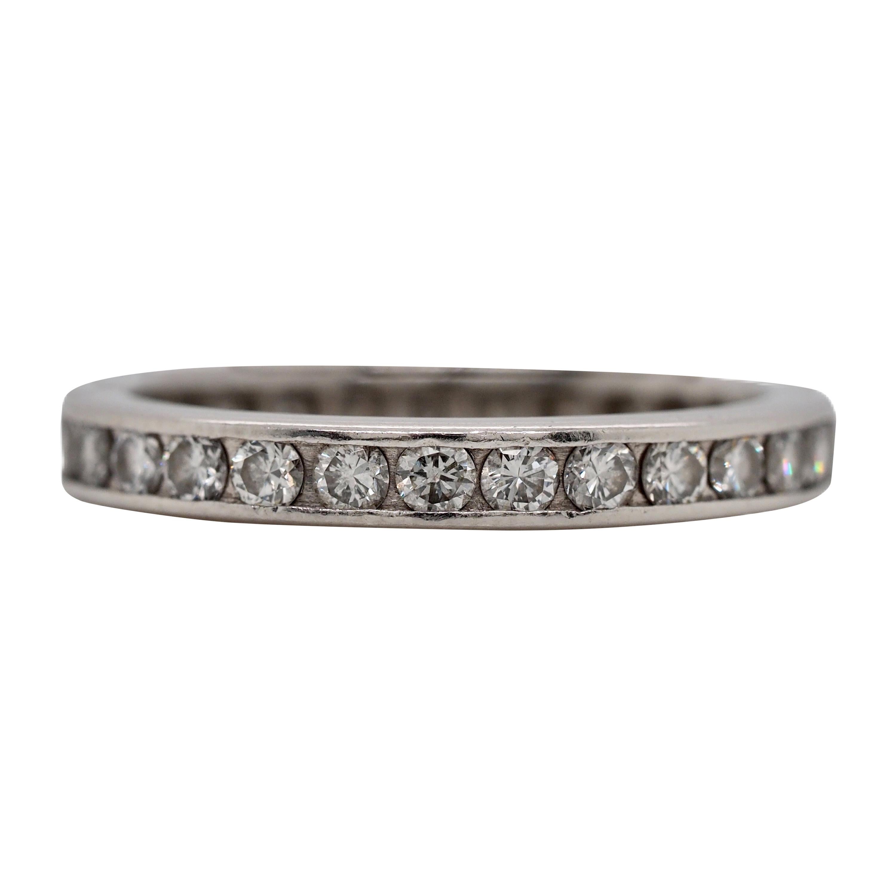 Vintage 1960s Round Diamond Eternity Band