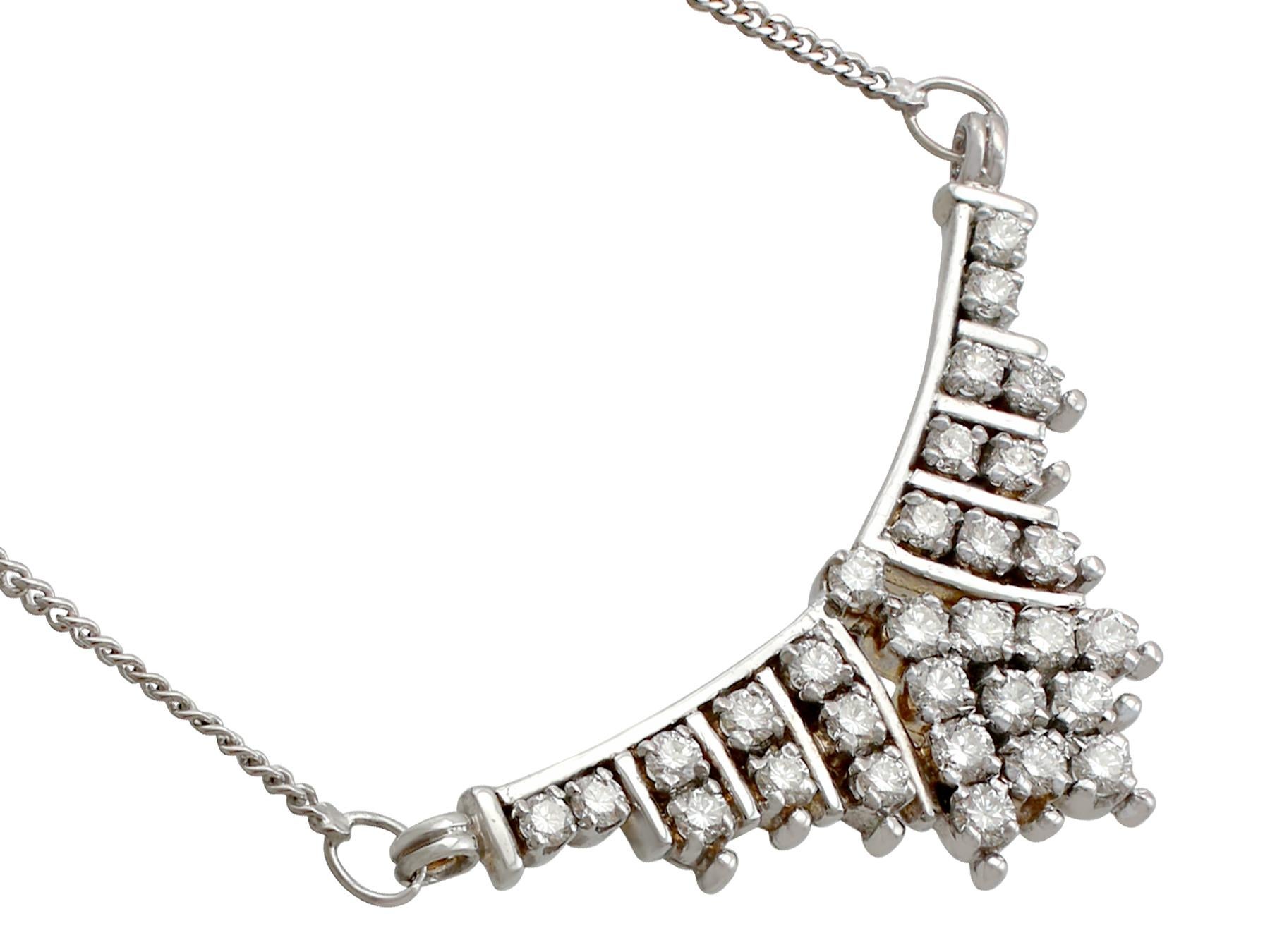 vintage white gold necklace