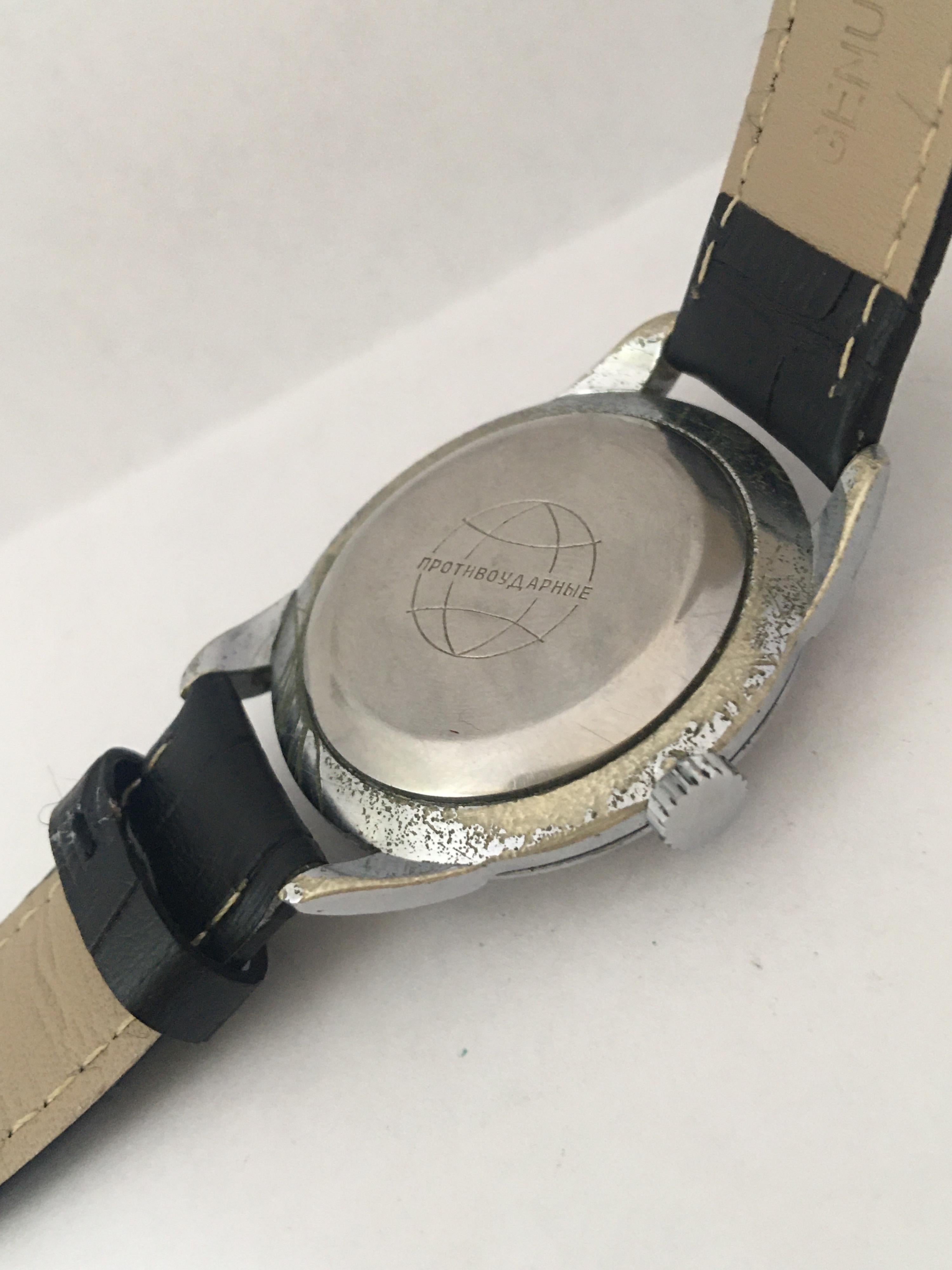 Vintage 1960s Russian Mechanical Watch For Sale 3