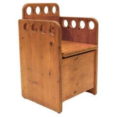 Vintage 1960s Scandinavian Wooden Children's Chair in Good Condition