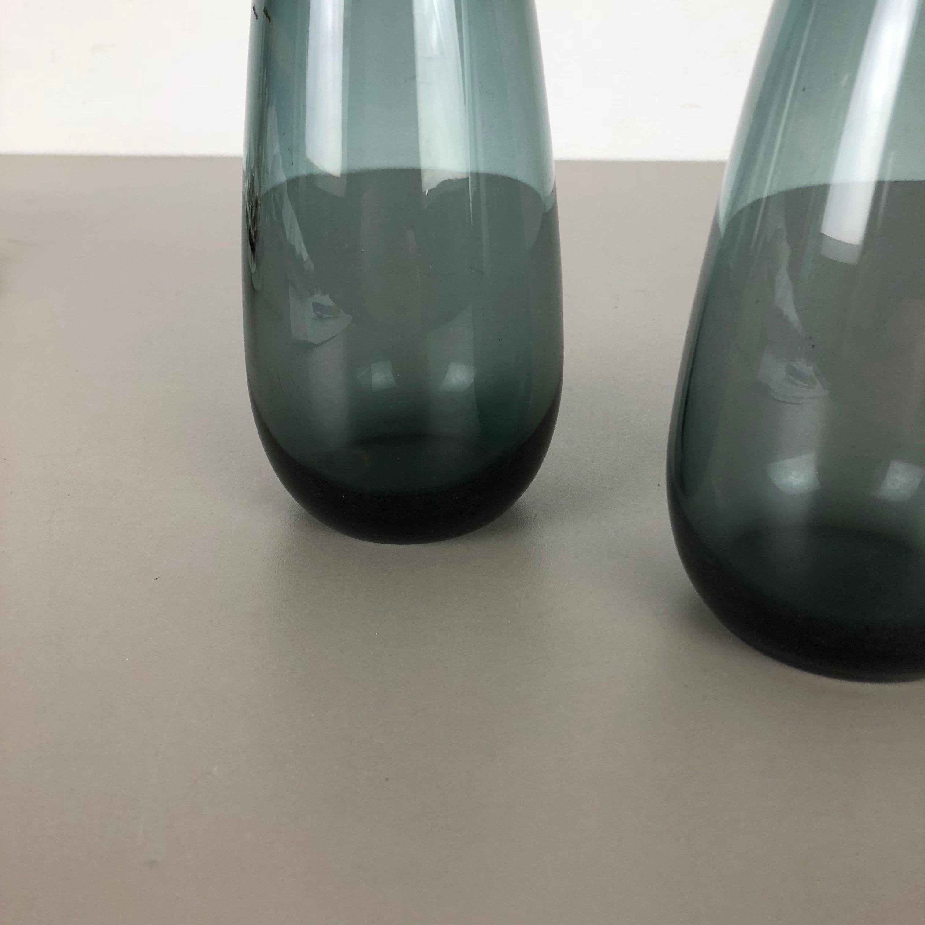 Vintage 1960s Set of 2 Turmalin Vases by Wilhelm Wagenfeld for WMF, Germany 6