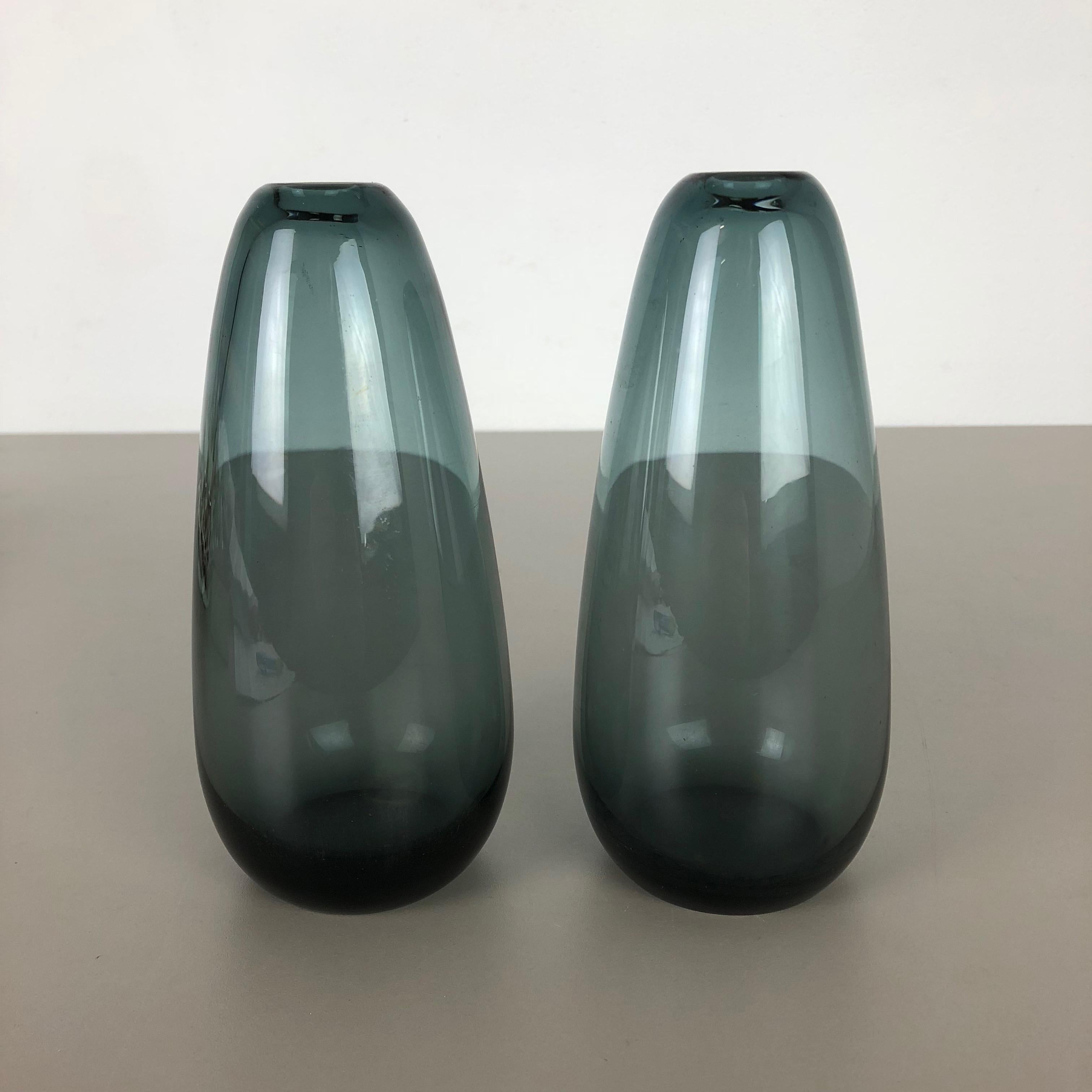 Vintage 1960s Set of 2 Turmalin Vases by Wilhelm Wagenfeld for WMF, Germany 9