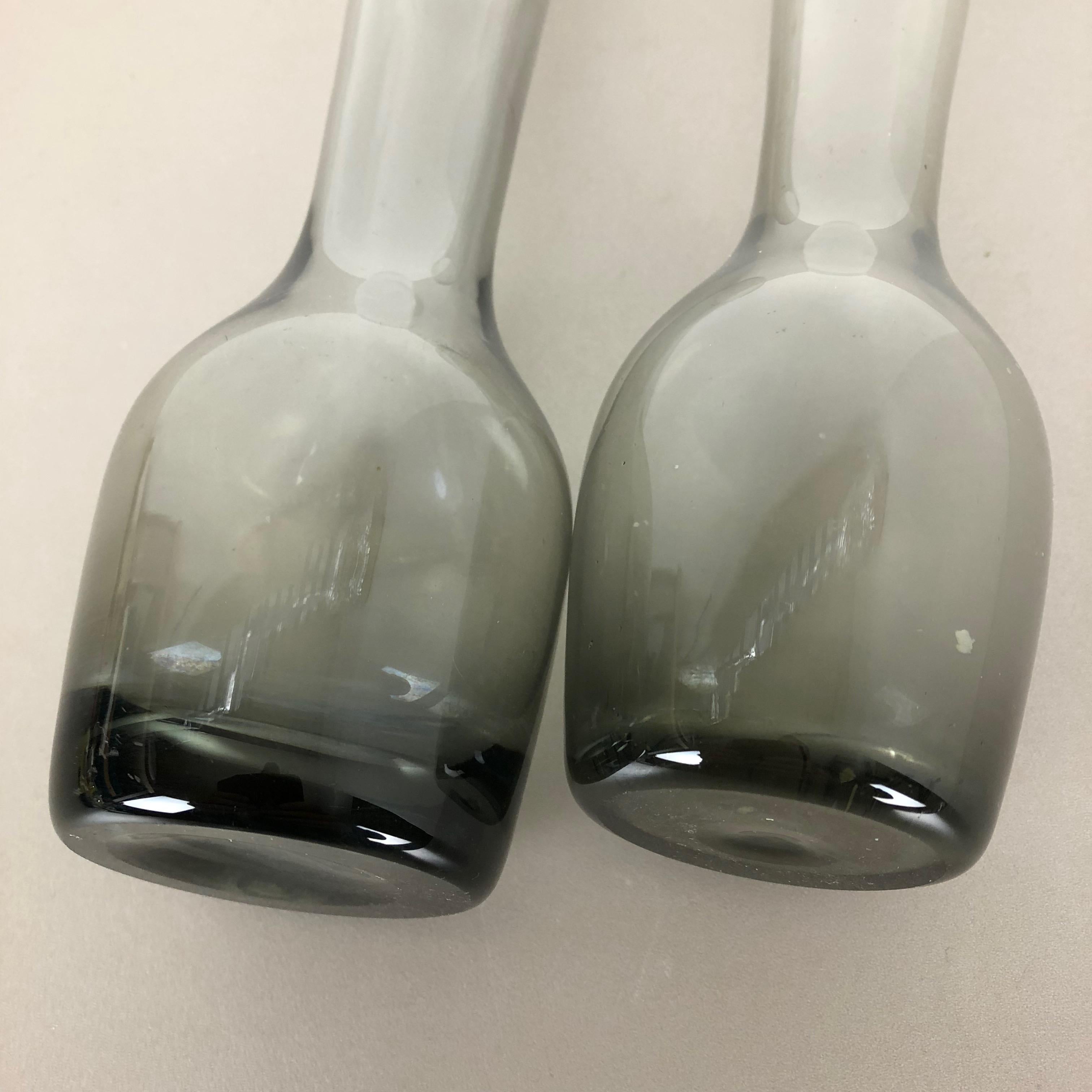 Vintage 1960s Set of 2 Turmalin Vases by Wilhelm Wagenfeld for WMF, Germany For Sale 10