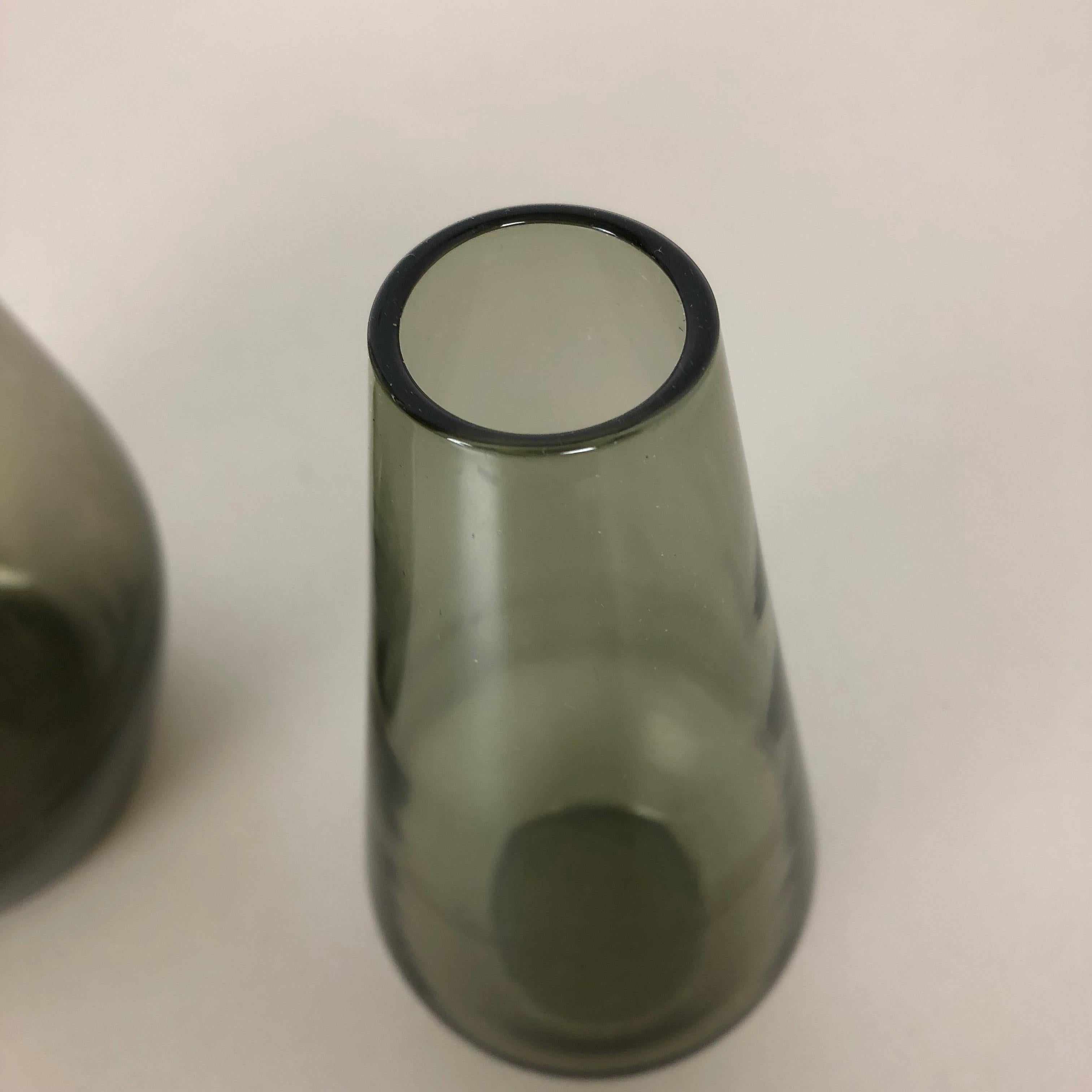 Vintage 1960s Set of 2 Turmaline Vases by Wilhelm Wagenfeld for WMF, Germany For Sale 1