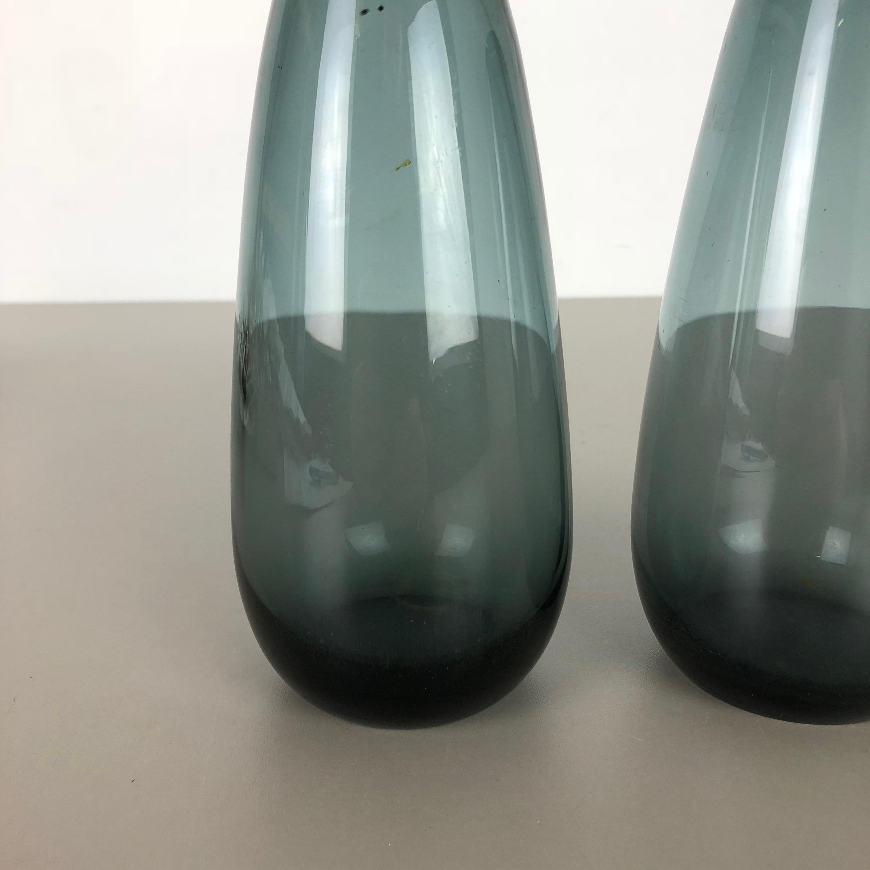 Vintage 1960s Set of 2 Turmalin Vases by Wilhelm Wagenfeld for WMF, Germany 2