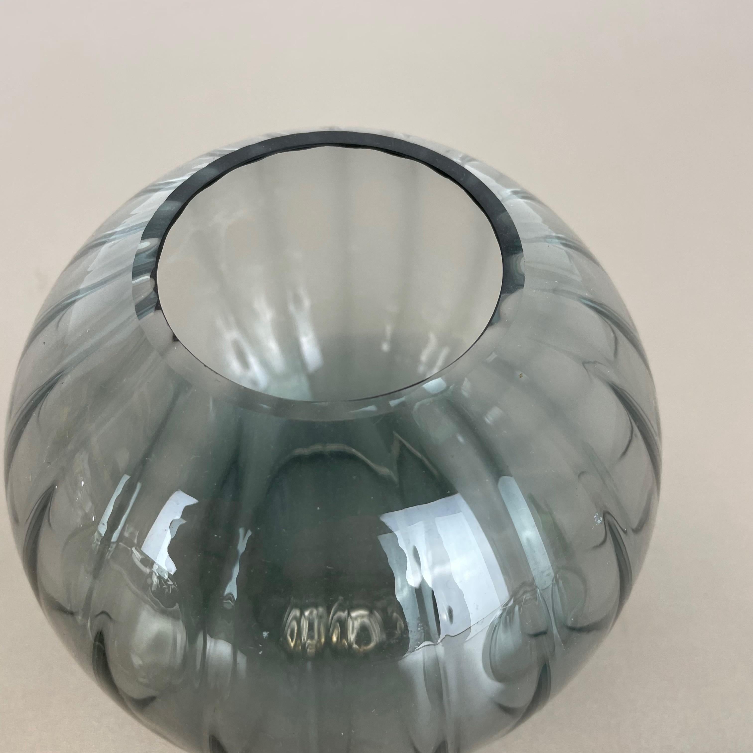 Ensemble de 3 vases à boules en turmaline vintage des années 1960 par Wilhelm Wagenfeld pour WMF Allemagne en vente 5