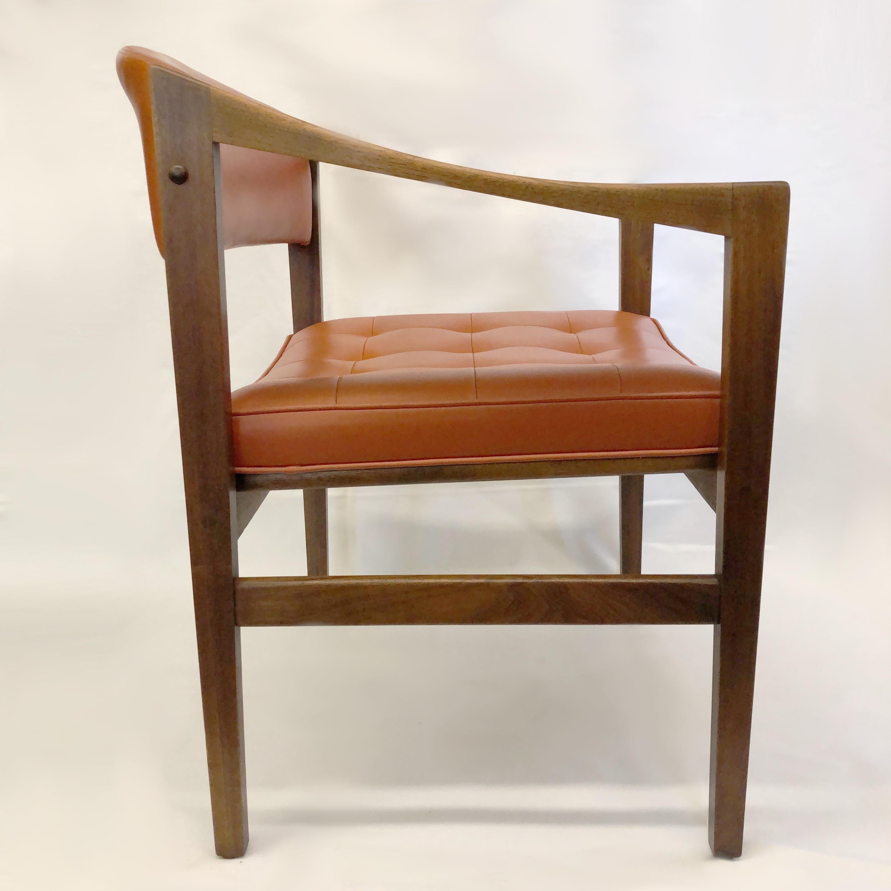 American Vintage 1960s Set of Six Mid-Century Modern Dining Chairs by Monarch Furniture