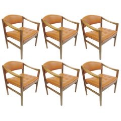 Vintage 1960s Set of Six Mid-Century Modern Dining Chairs by Monarch Furniture