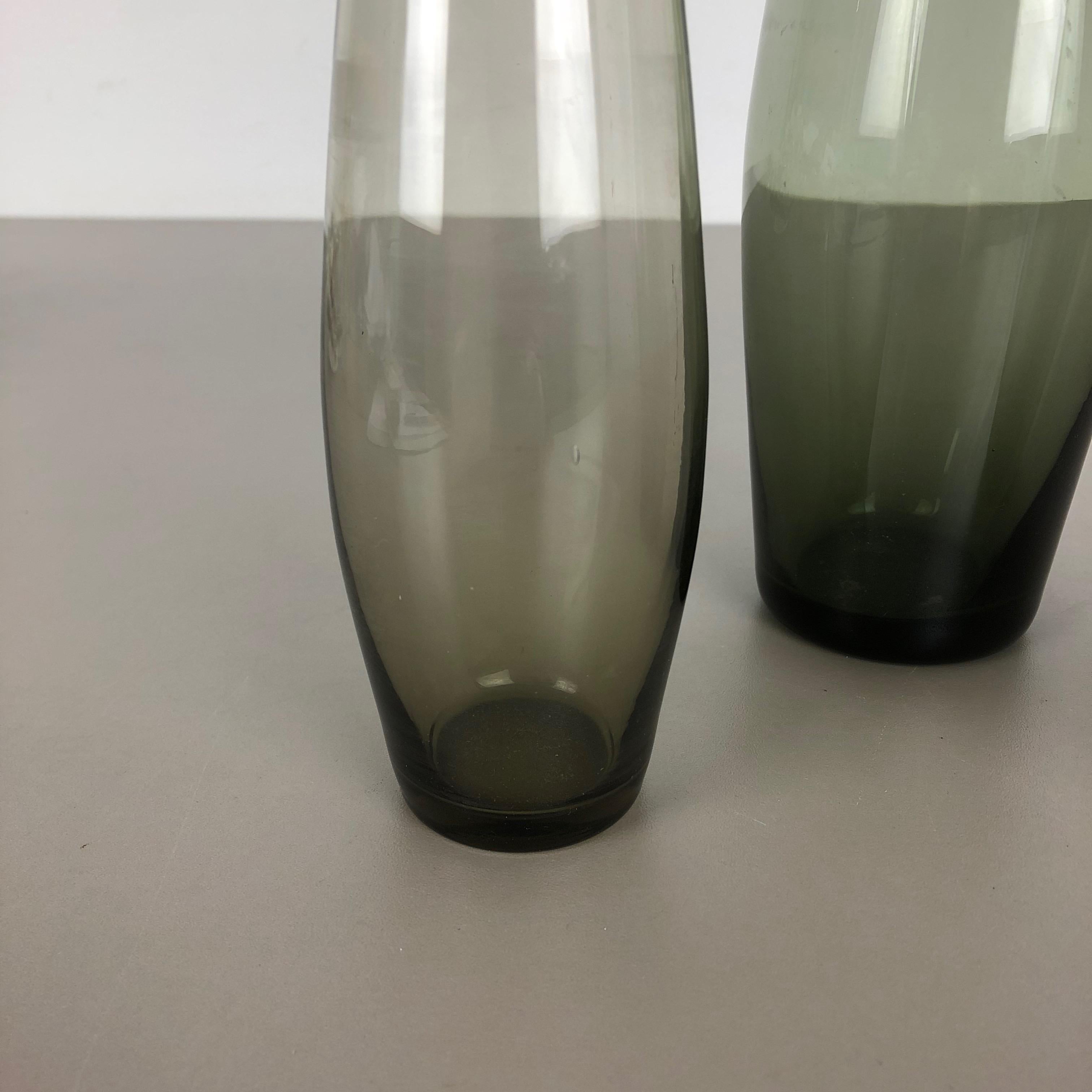 Vintage 1960s Set of Three Turmalin Vases by Wilhelm Wagenfeld for WMF, Germany For Sale 2