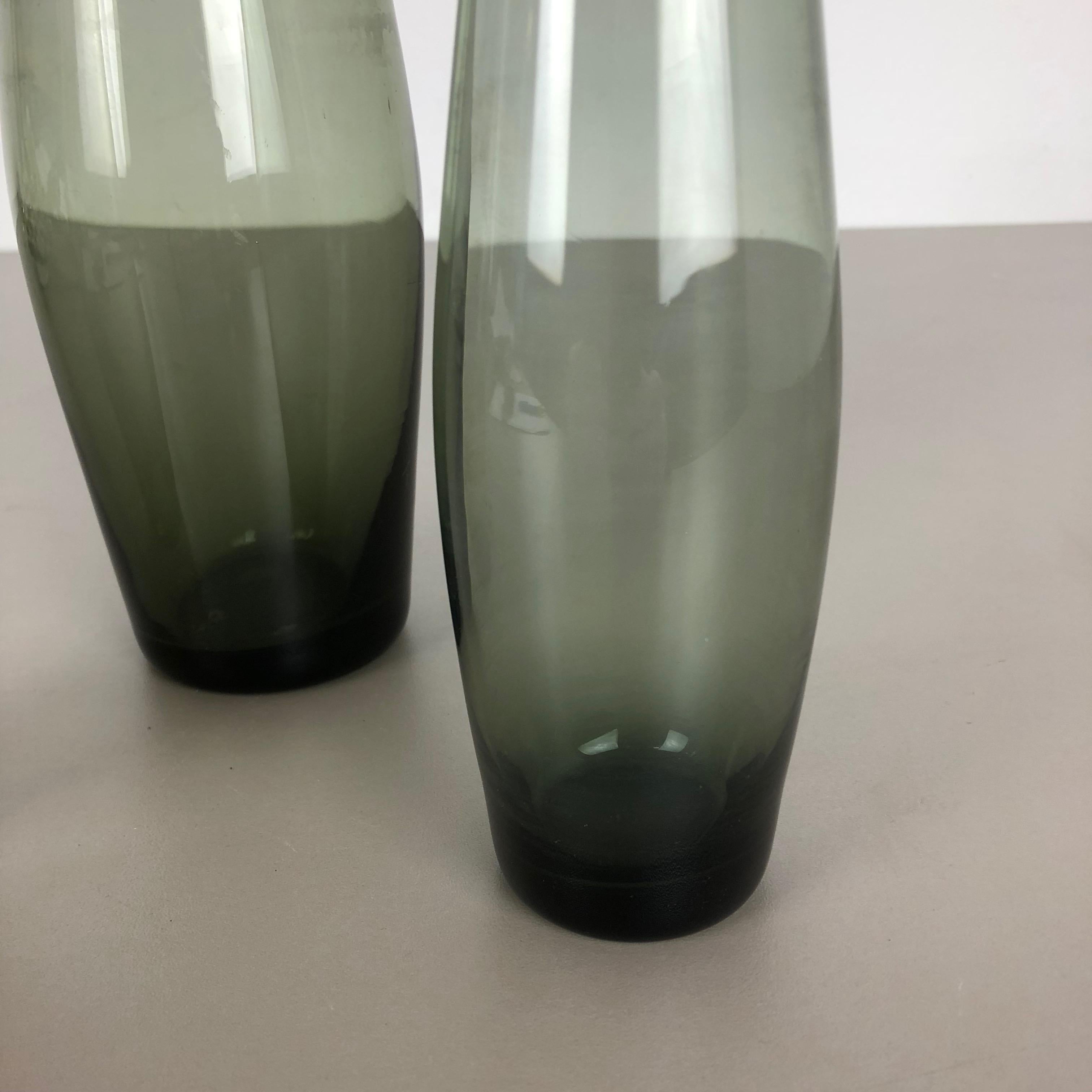 Vintage 1960s Set of Three Turmalin Vases by Wilhelm Wagenfeld for WMF, Germany For Sale 3