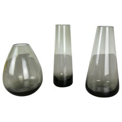 1960s Set of Three Turmalin Vases Wilhelm Wagenfeld WMF Attributed, Germany