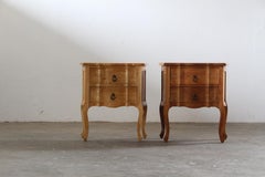 Vintage 1960s Small Mid-Century Danish Oak Cabinet, Nightstand, Bedside Tables