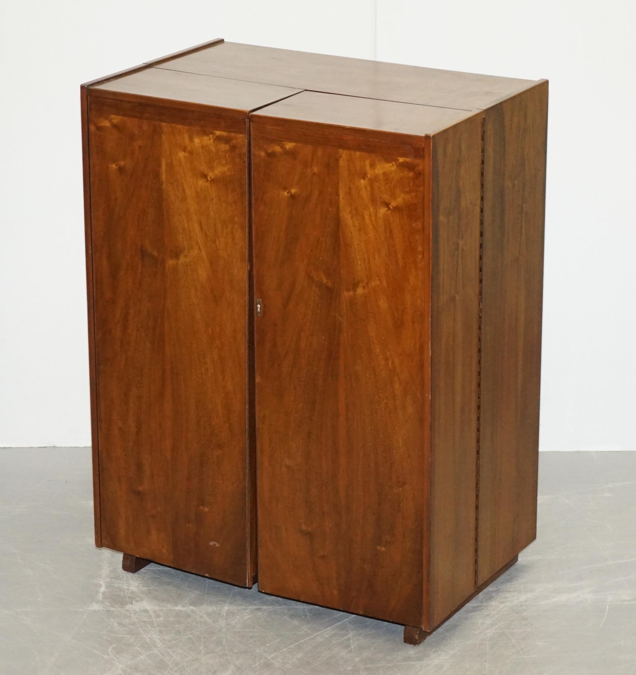 We are delighted to offer for sale this great mid-century modern circa 1960 solid teak at home desk compendium

Have you ever seen a more perfect piece of furniture for right now, a folding at home office! This is a very utilitarian piece, ideally