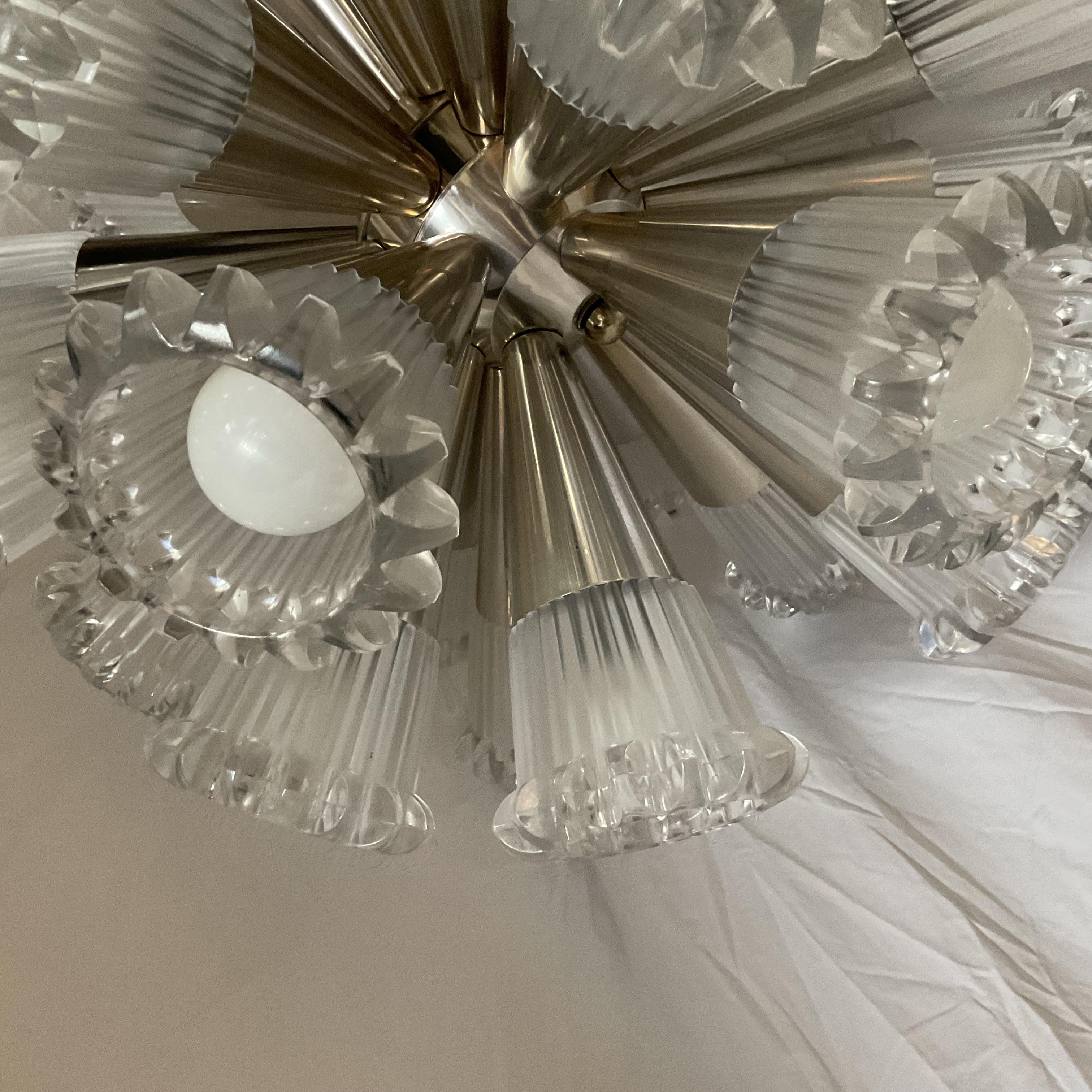 Mid-Century Modern Lustre Vintage 1960's Sputnik Ball and Ball en vente