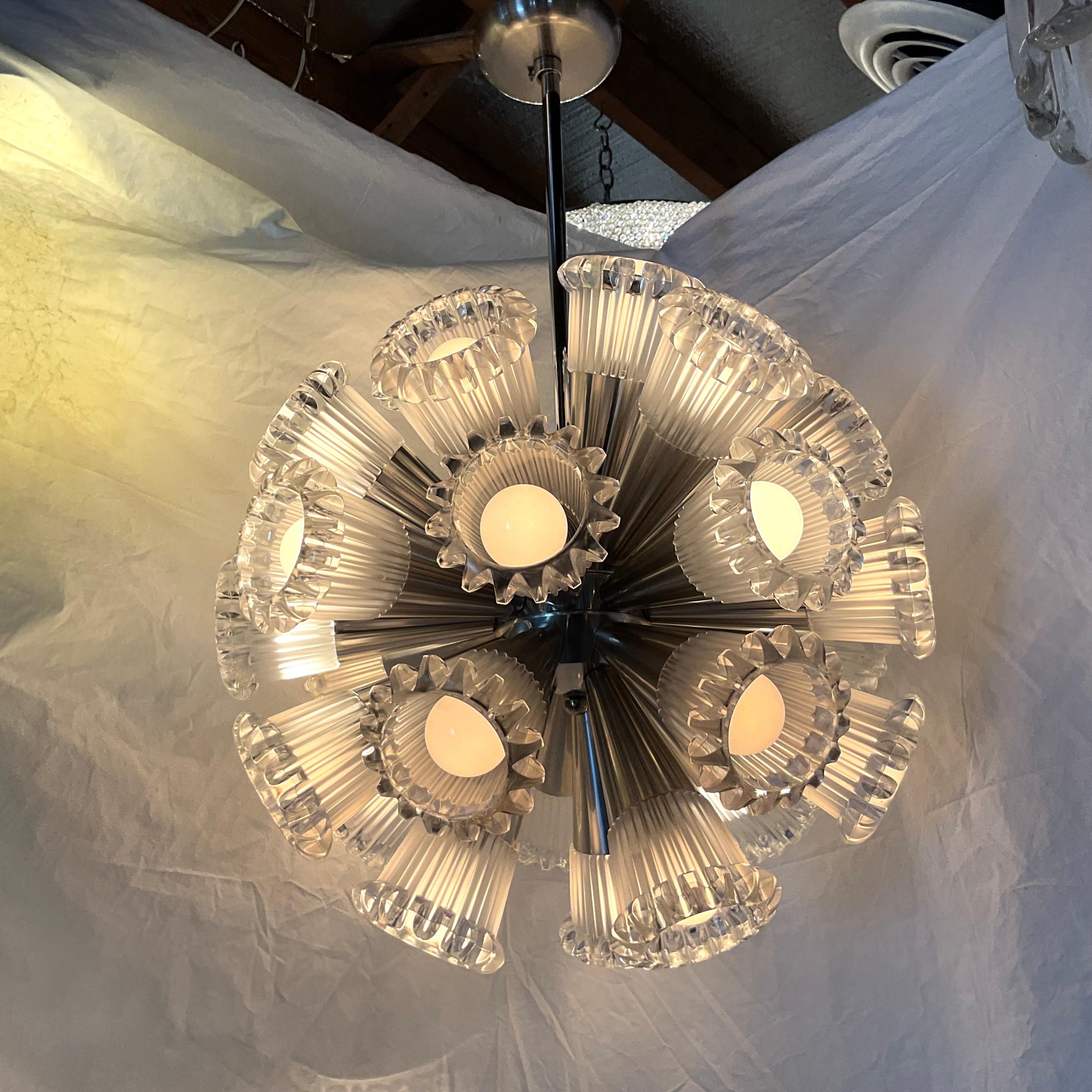 Lustre Vintage 1960's Sputnik Ball and Ball en vente 1