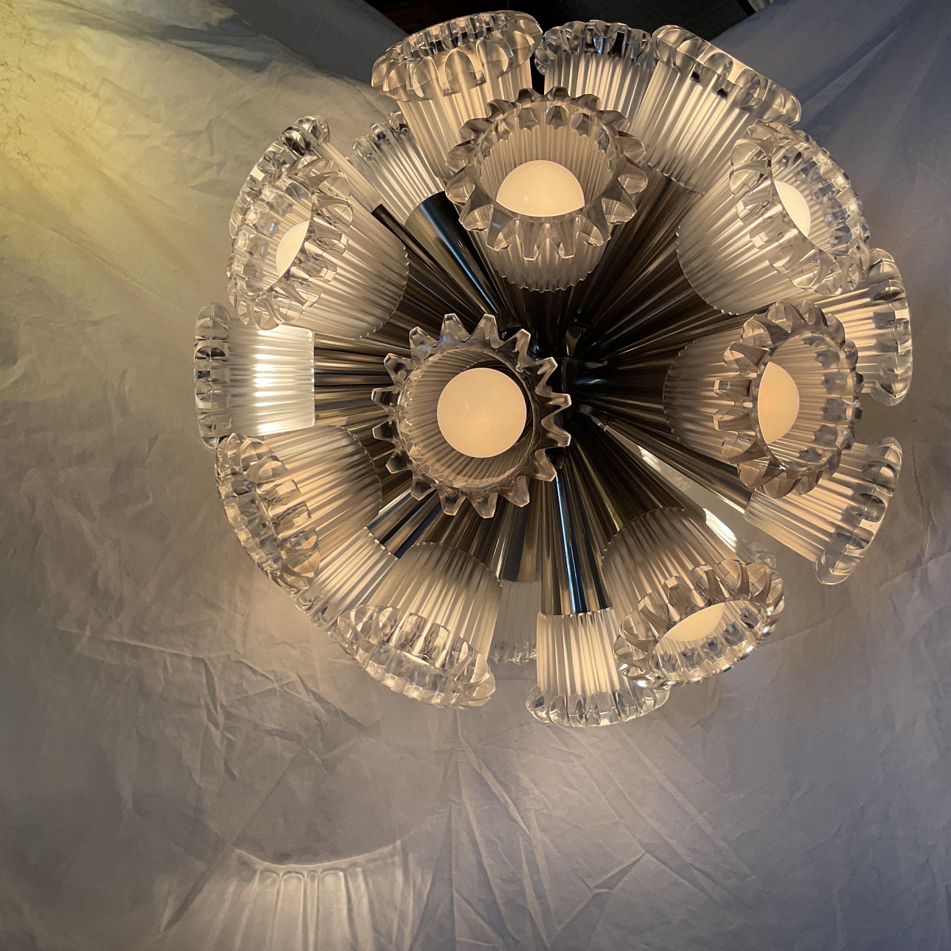 Lustre Vintage 1960's Sputnik Ball and Ball en vente 2