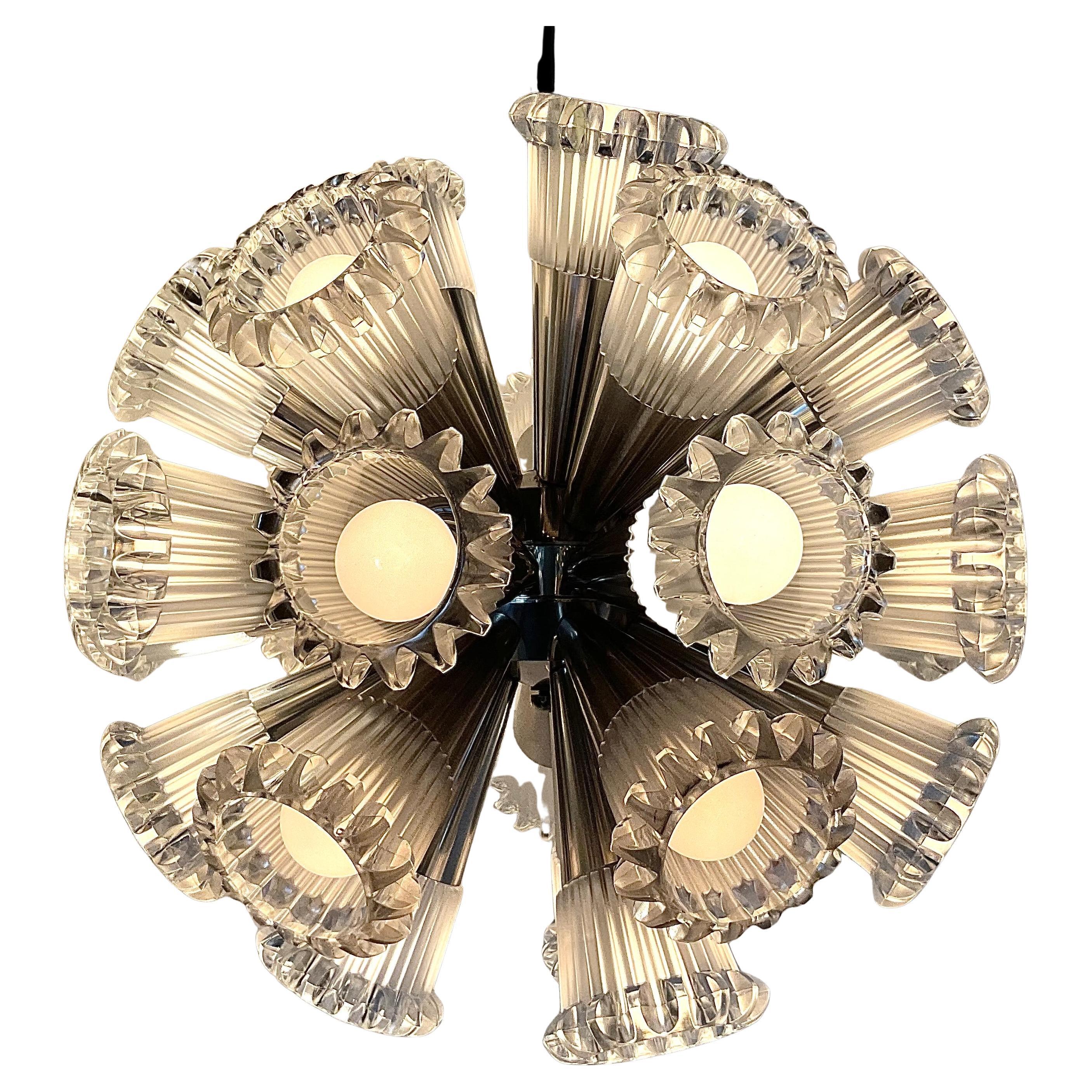 Vintage 1960's Sputnik Ball Chandelier