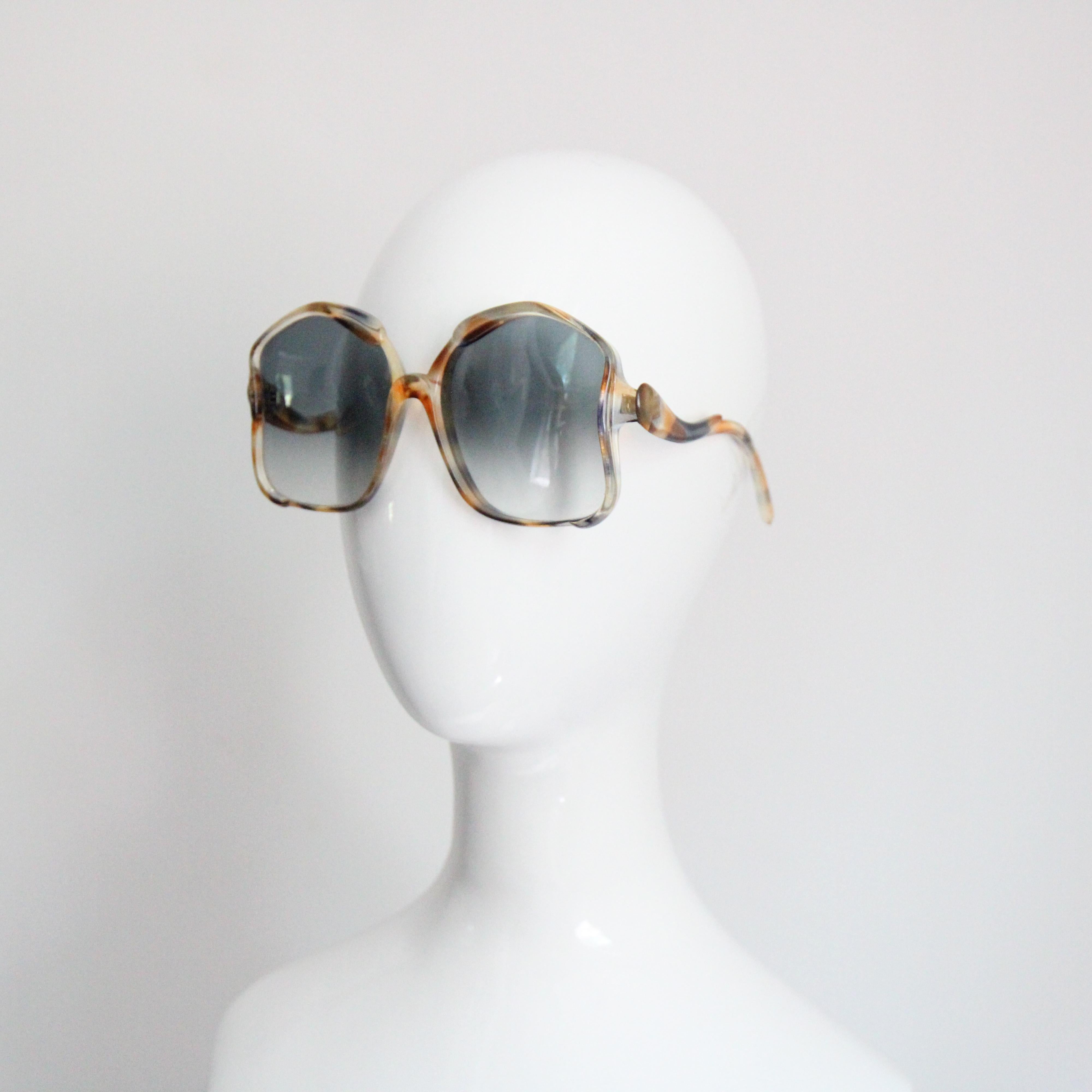Gafas de sol vintage años 60 Gafas de sol francesas con motivo de carey 3