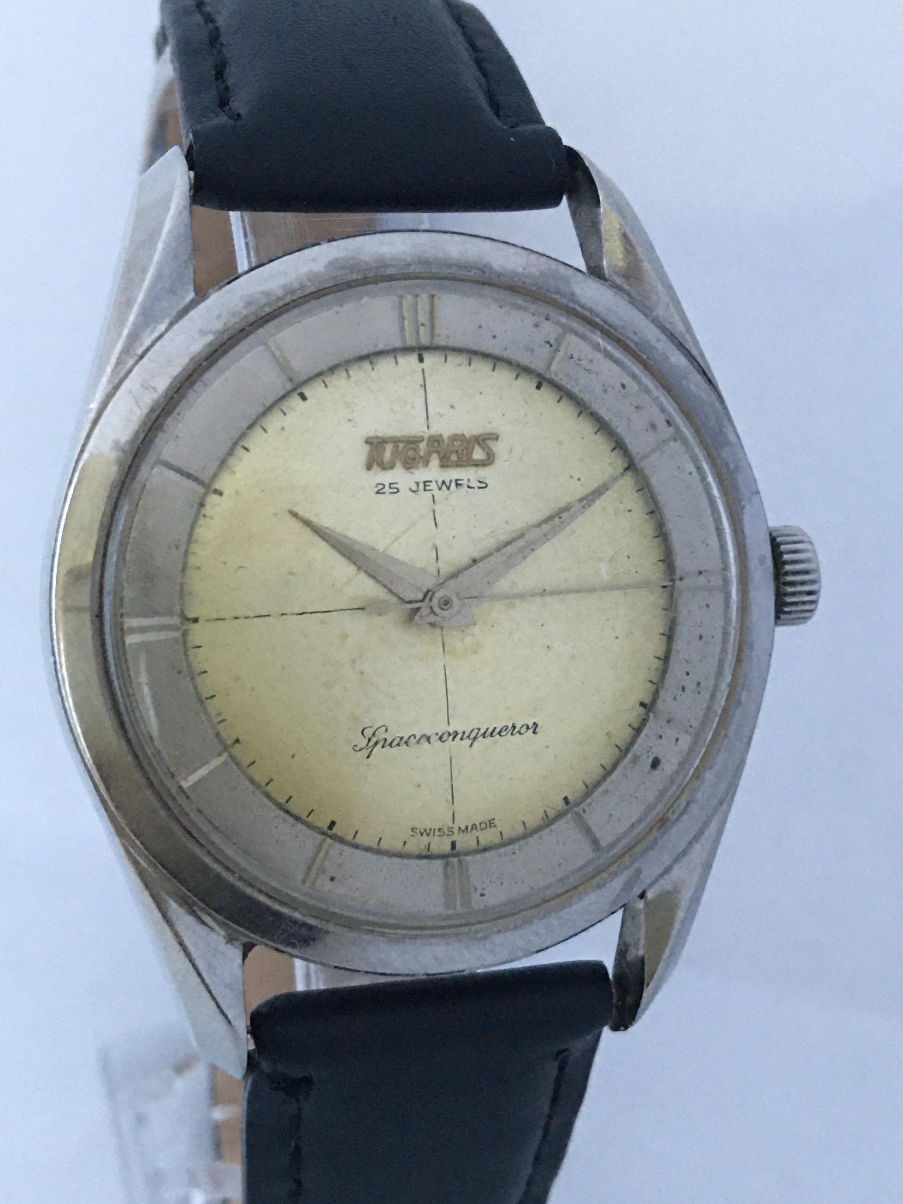 Women's or Men's Vintage 1960s Swiss Automatic Watch