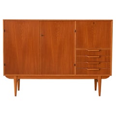 Vintage 1960s teak highboard