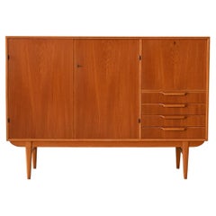 Vintage 1960s teak highboard