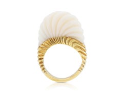 Vintage 1960s Tiffany & Co. Carved White Coral Ring
