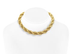 Vintage 1960s Tiffany & Co. Gold Rope Collar Necklace