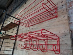 Appendiabiti in metallo rosso Tomado vintage anni '60