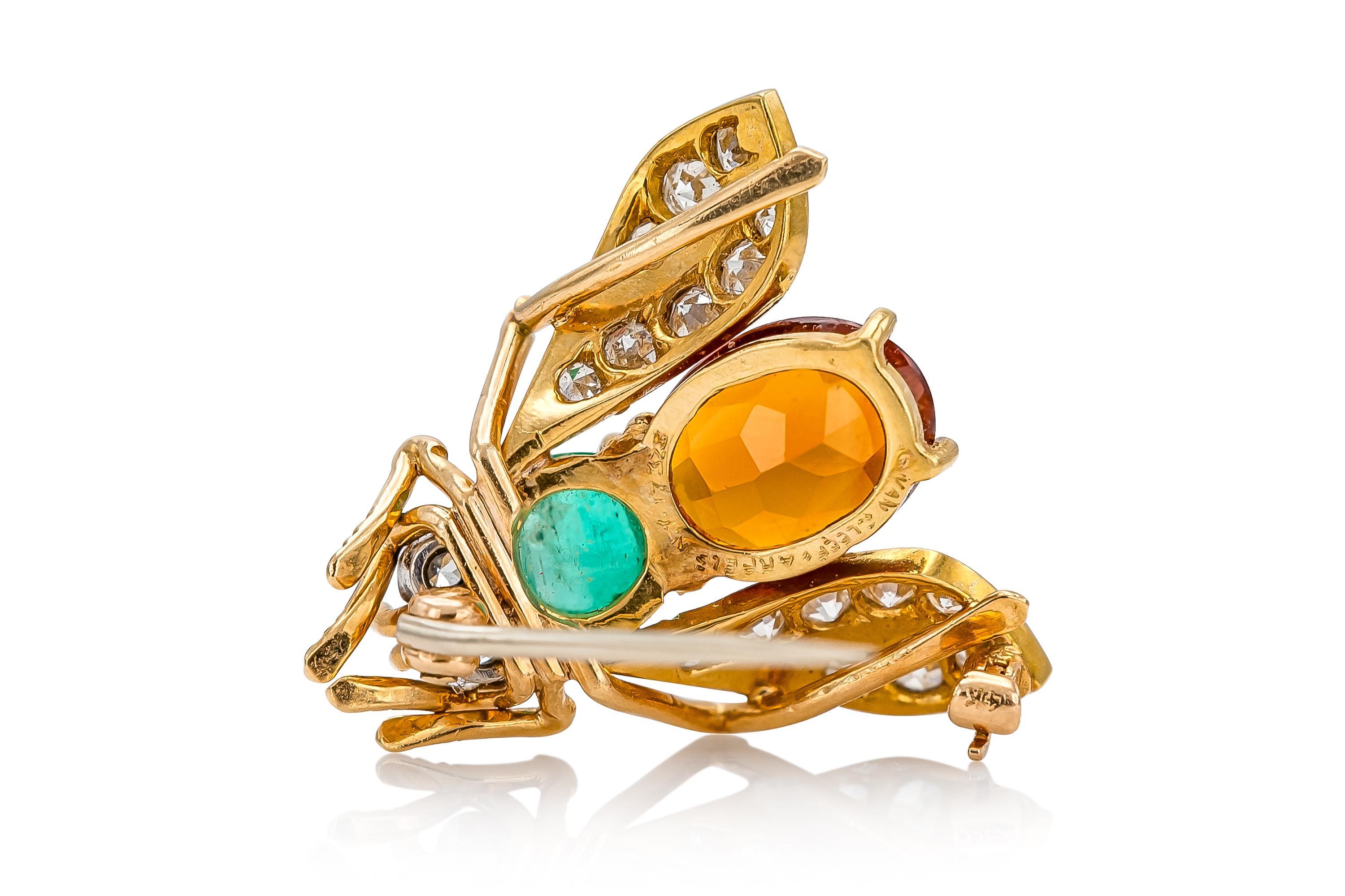 Van Cleef & Arpels Broche abeille vintage des années 1960 Bon état - En vente à New York, NY