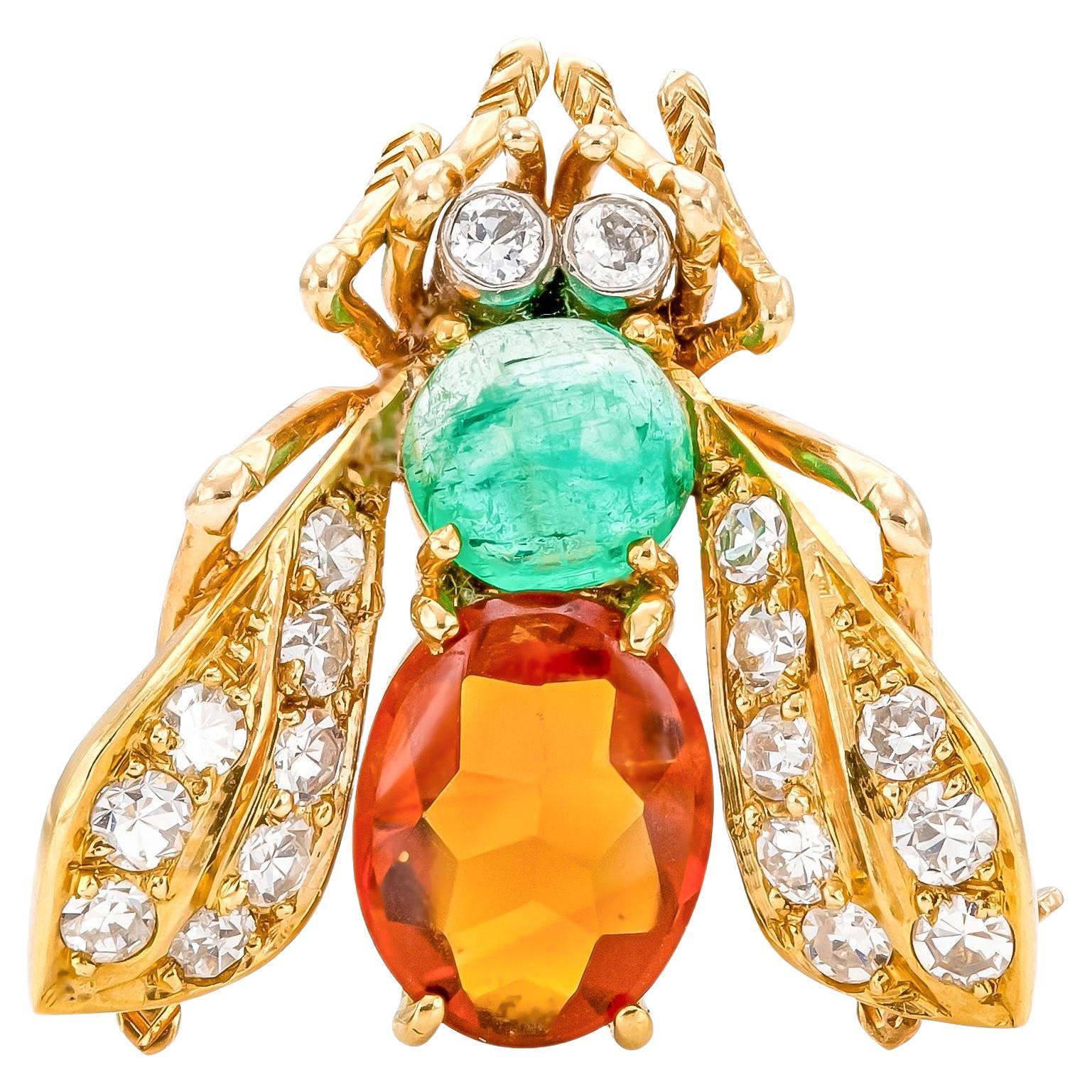 Vintage 1960s Van Cleef & Arpels Bee Brooch