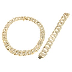 Vintage 1960s Van Cleef
Arpels Georges L
Enfant Olympia Diamond Curb Link Set