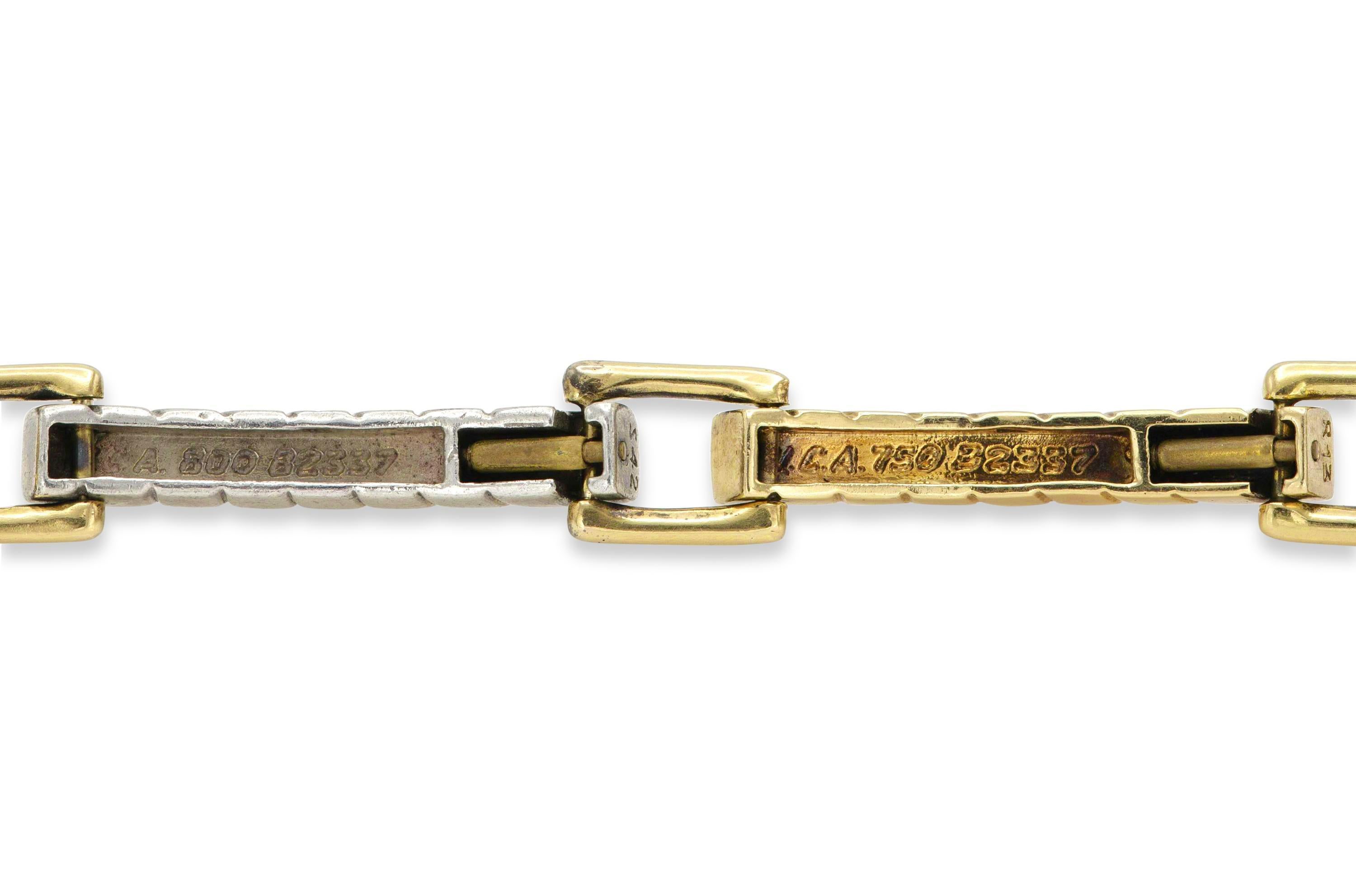 Vintage 1960s Van Cleef & Arpels Gold and Silver Bracelet Pour femmes en vente