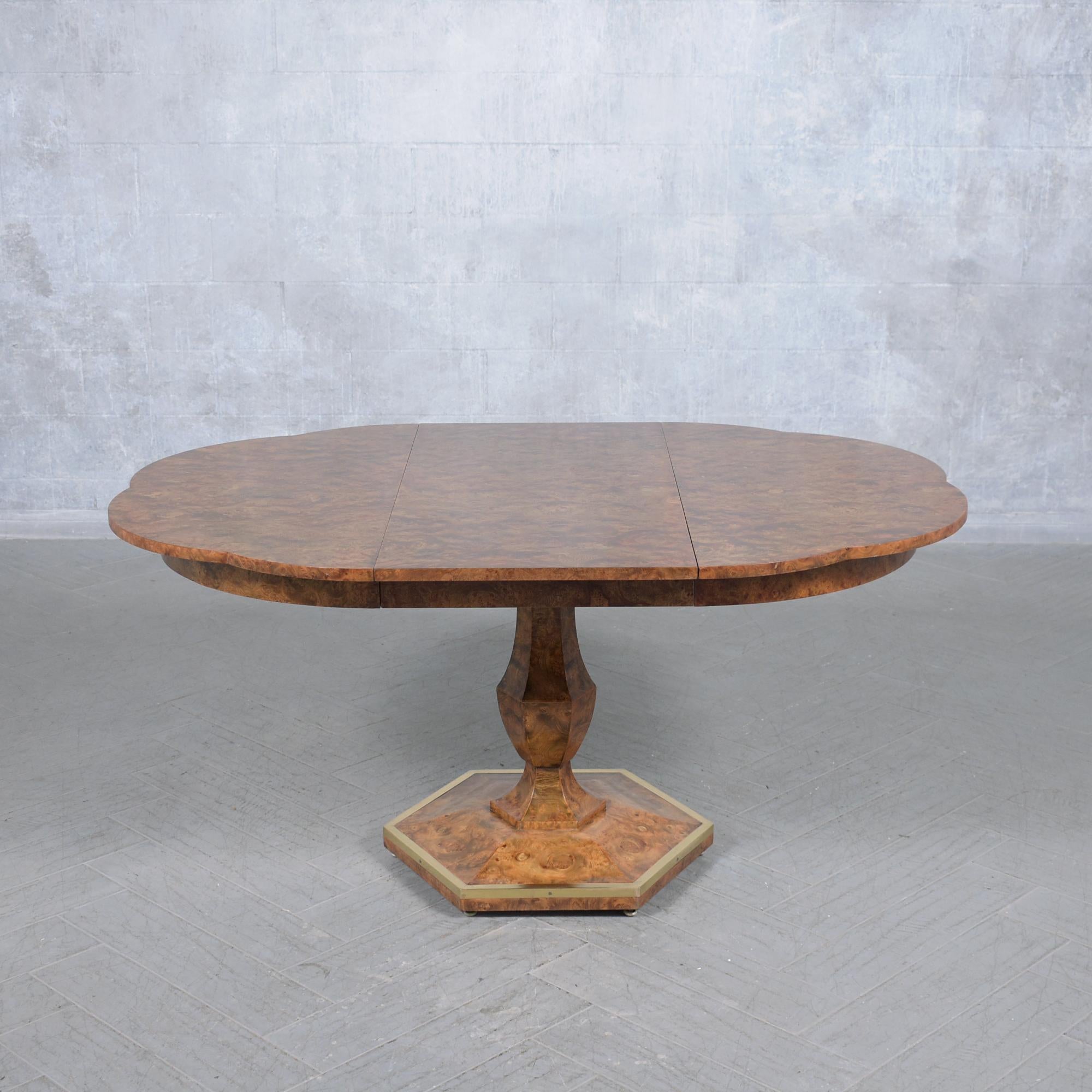 1960s Vintage Extendable Dining Table: Timeless Elegance & Craftsmanship For Sale 5