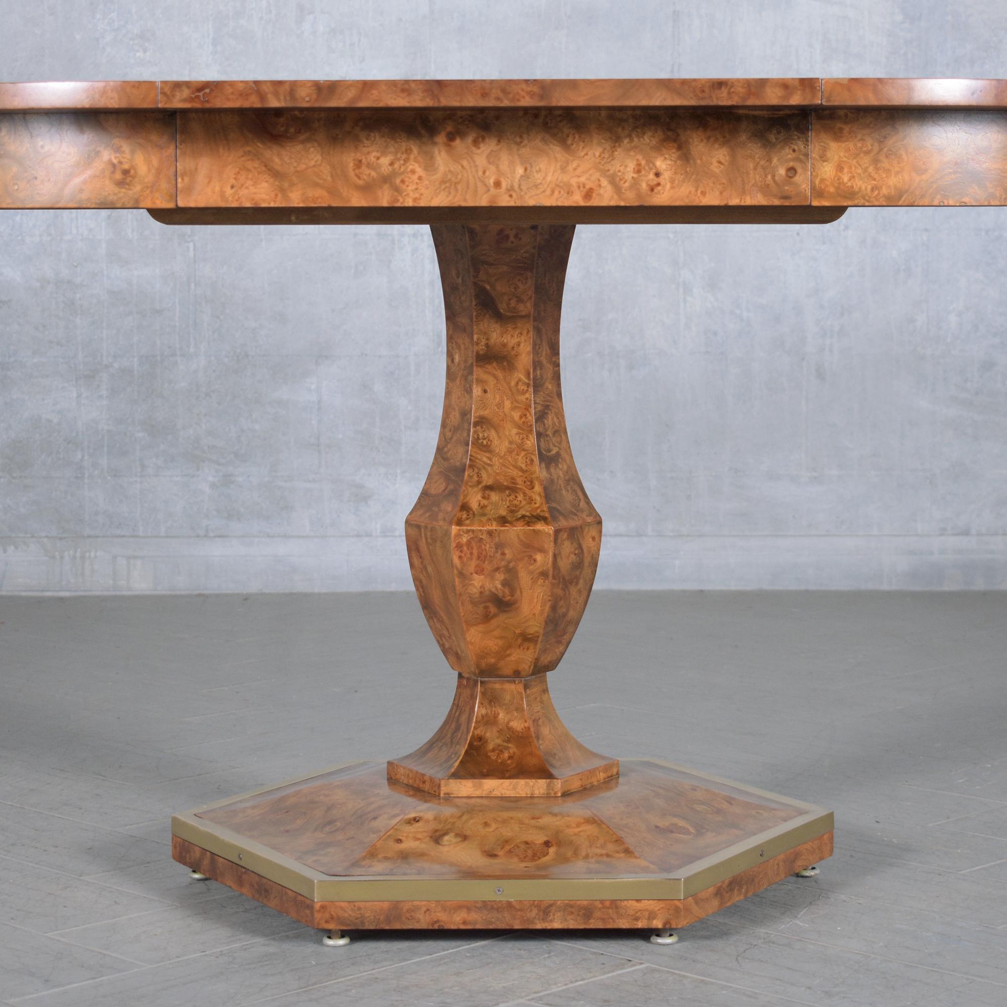 1960s Vintage Extendable Dining Table: Timeless Elegance & Craftsmanship For Sale 6