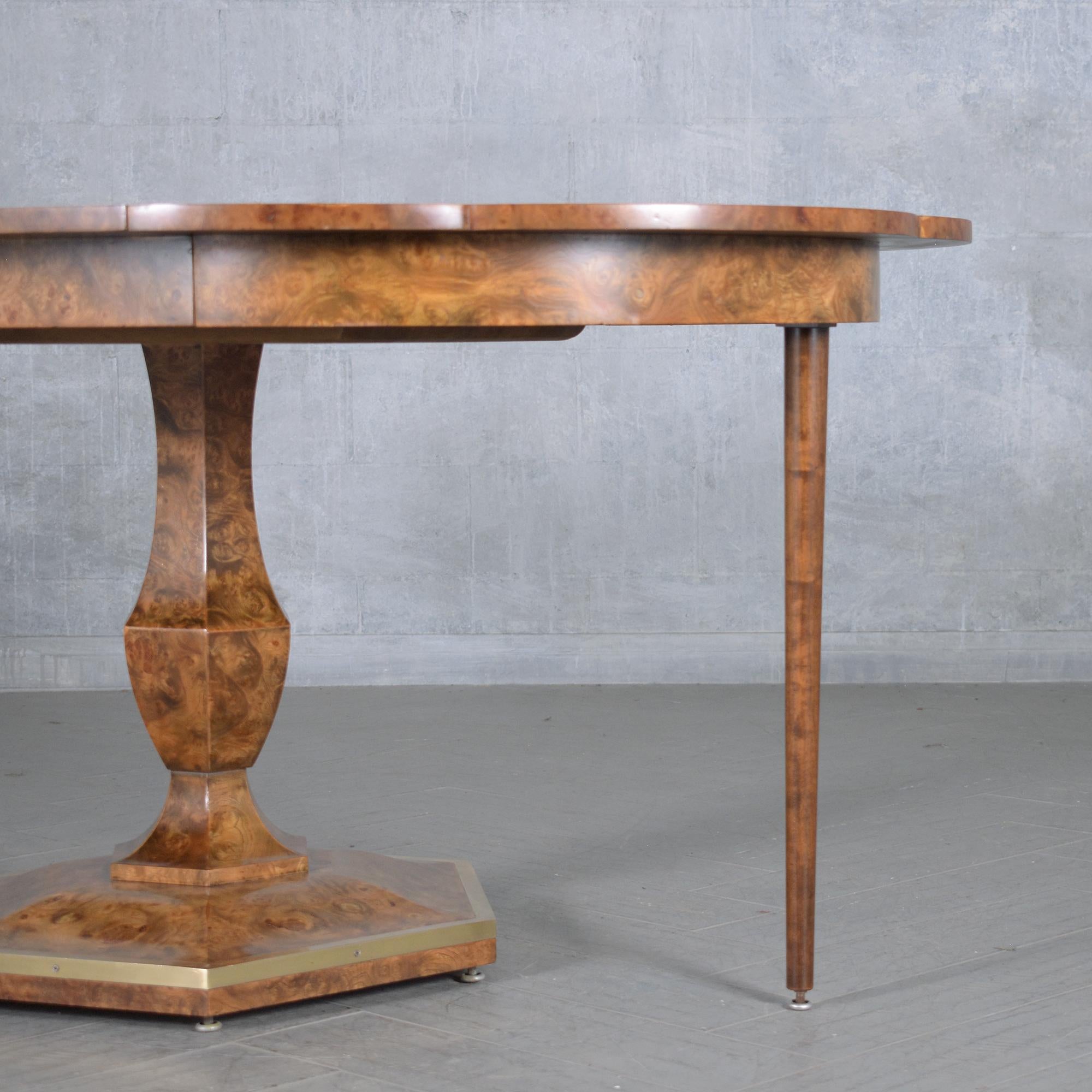 1960s Vintage Extendable Dining Table: Timeless Elegance & Craftsmanship For Sale 7
