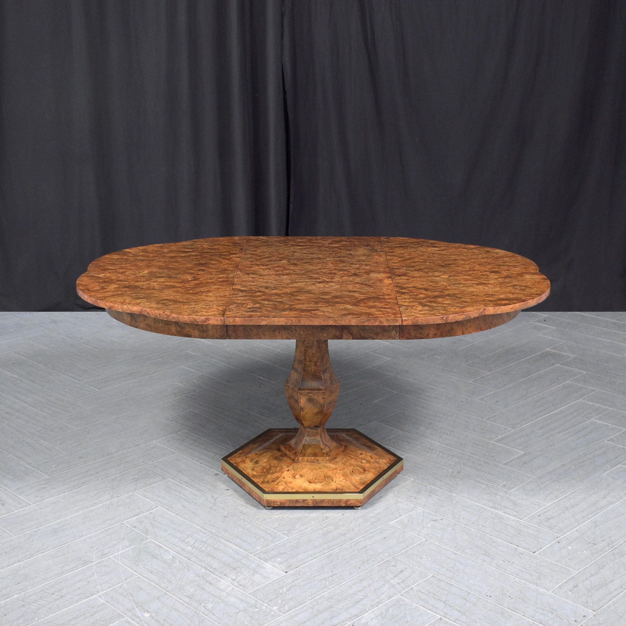 Lacquered 1960s Vintage Extendable Dining Table: Timeless Elegance & Craftsmanship For Sale