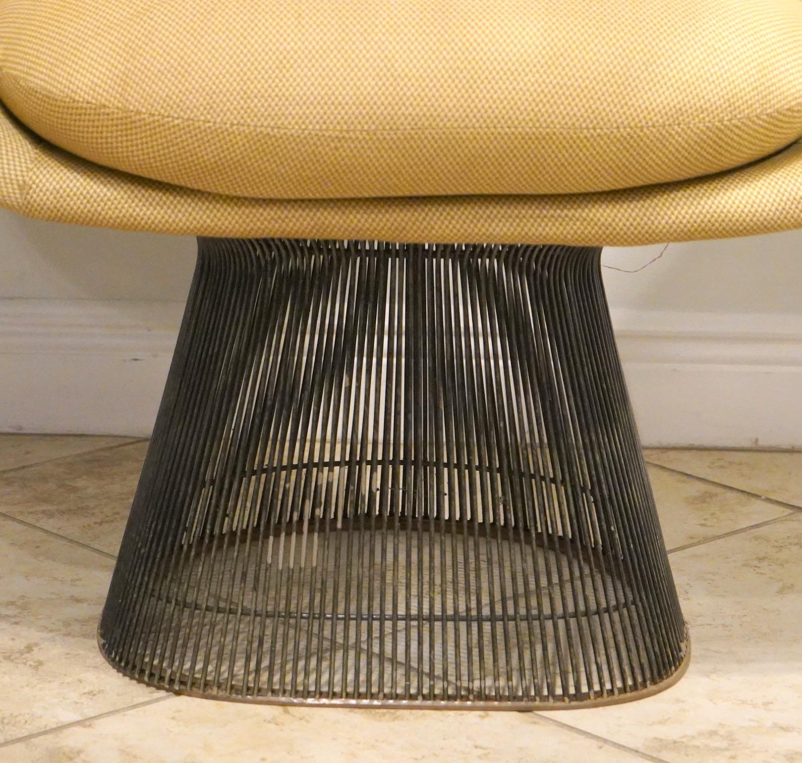 Vintage 1960s Warren Platner für Knoll Lounge Chair im Zustand „Starke Gebrauchsspuren“ im Angebot in Ft. Lauderdale, FL