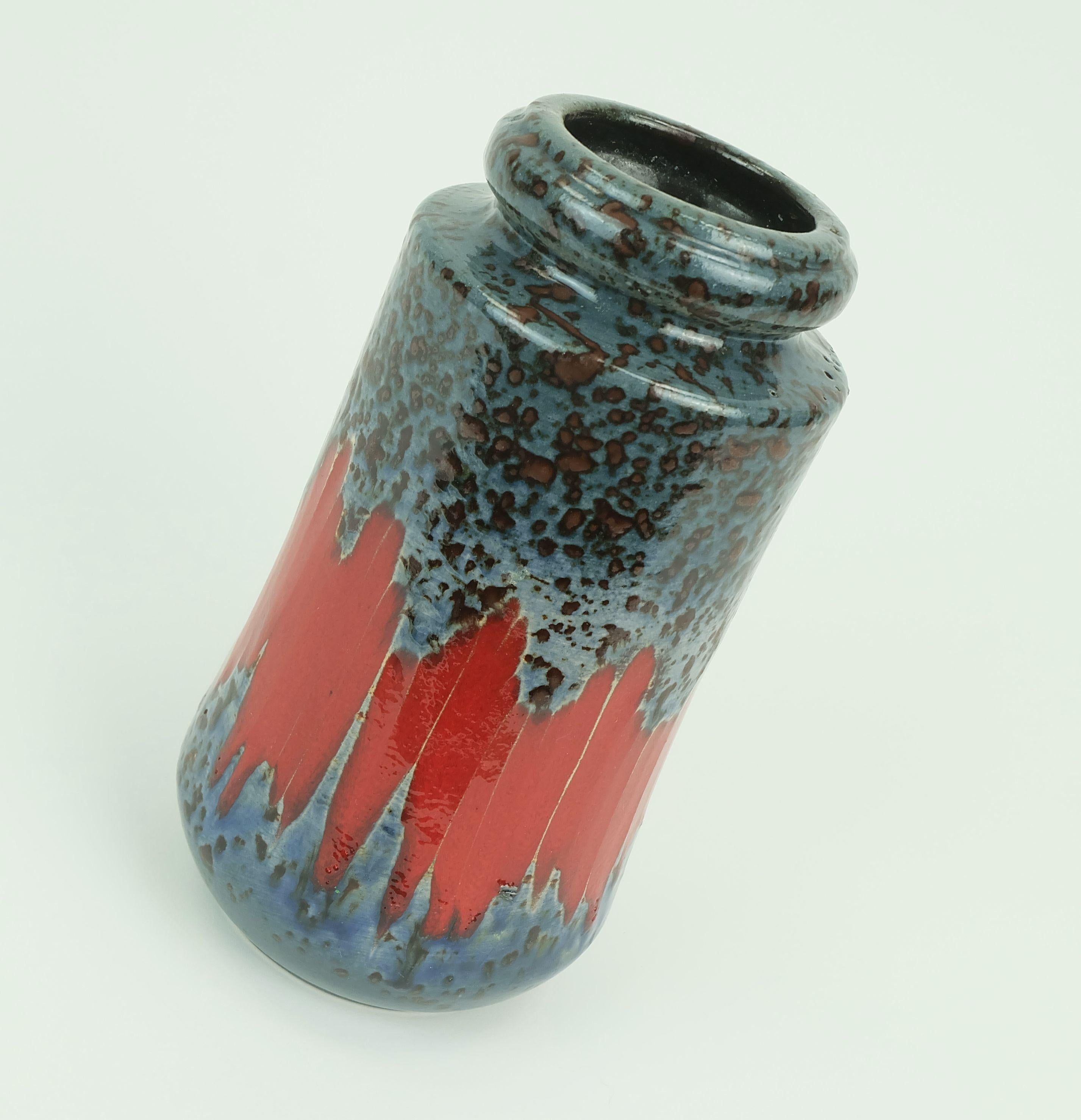 Milieu du XXe siècle VASE scheurich d'Allemagne de l'Ouest des années 1960 avec décor de lora modèle 549-21 en vente