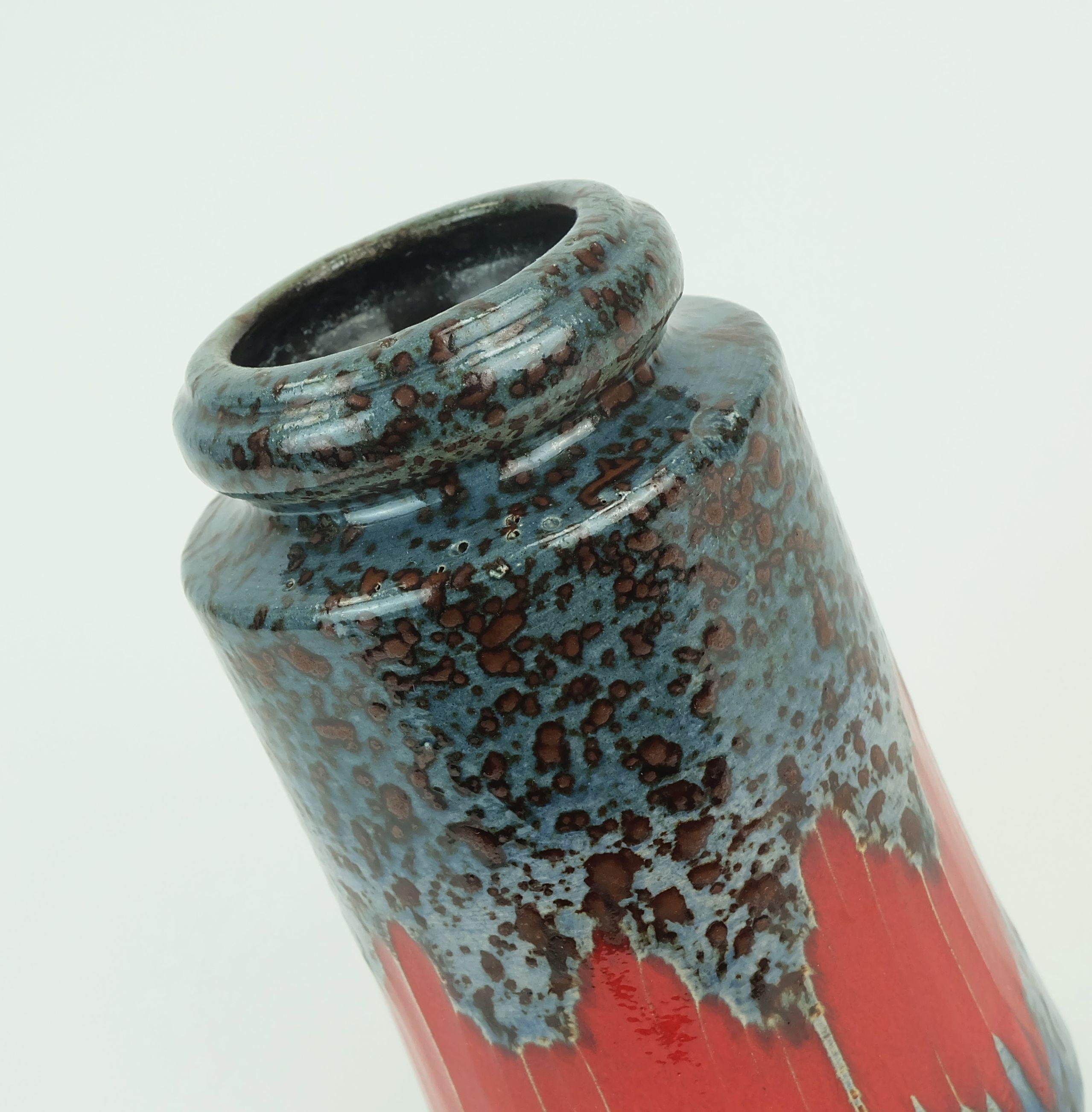 VASE scheurich d'Allemagne de l'Ouest des années 1960 avec décor de lora modèle 549-21 en vente 1