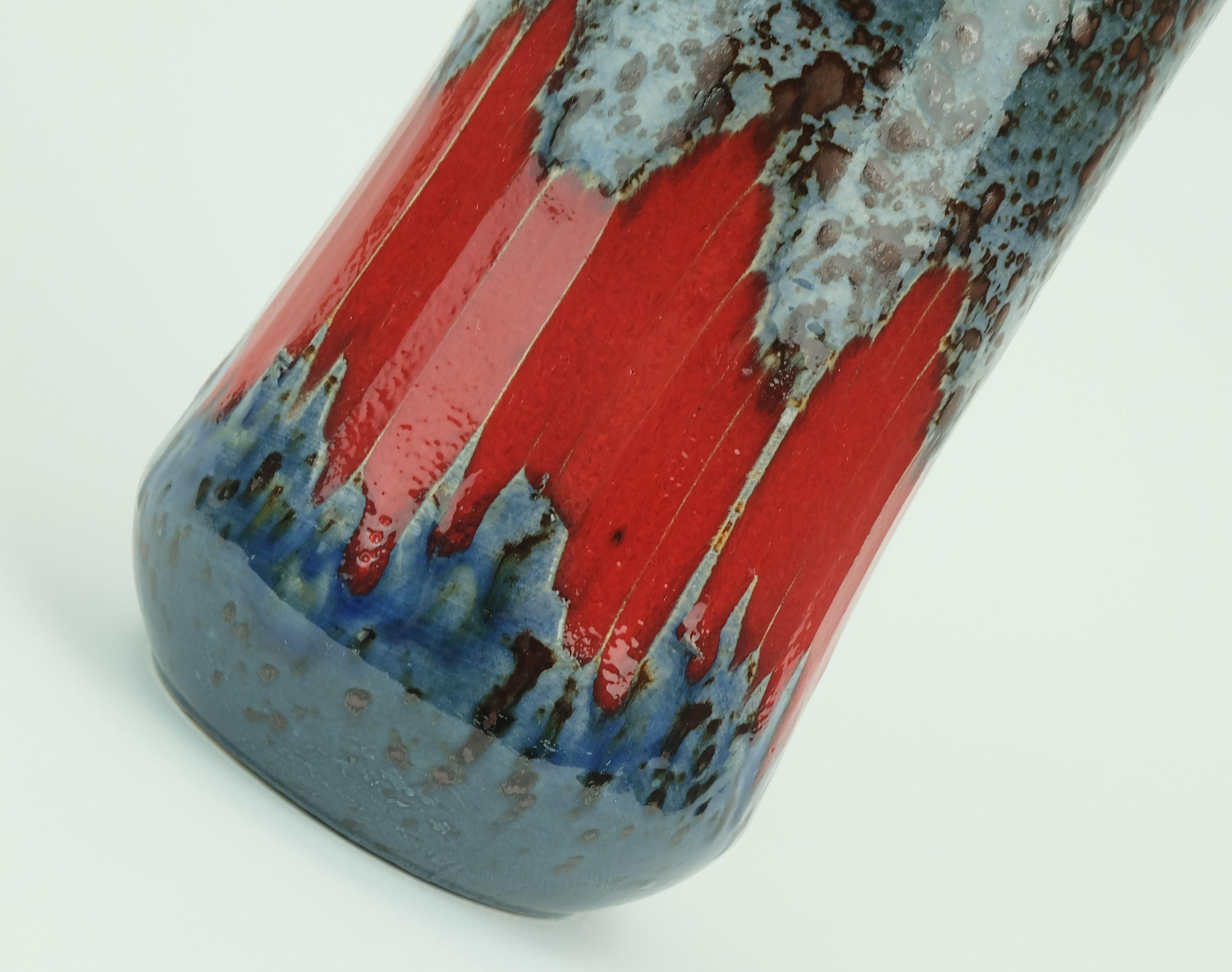 VASE scheurich d'Allemagne de l'Ouest des années 1960 avec décor de lora modèle 549-21 en vente 2