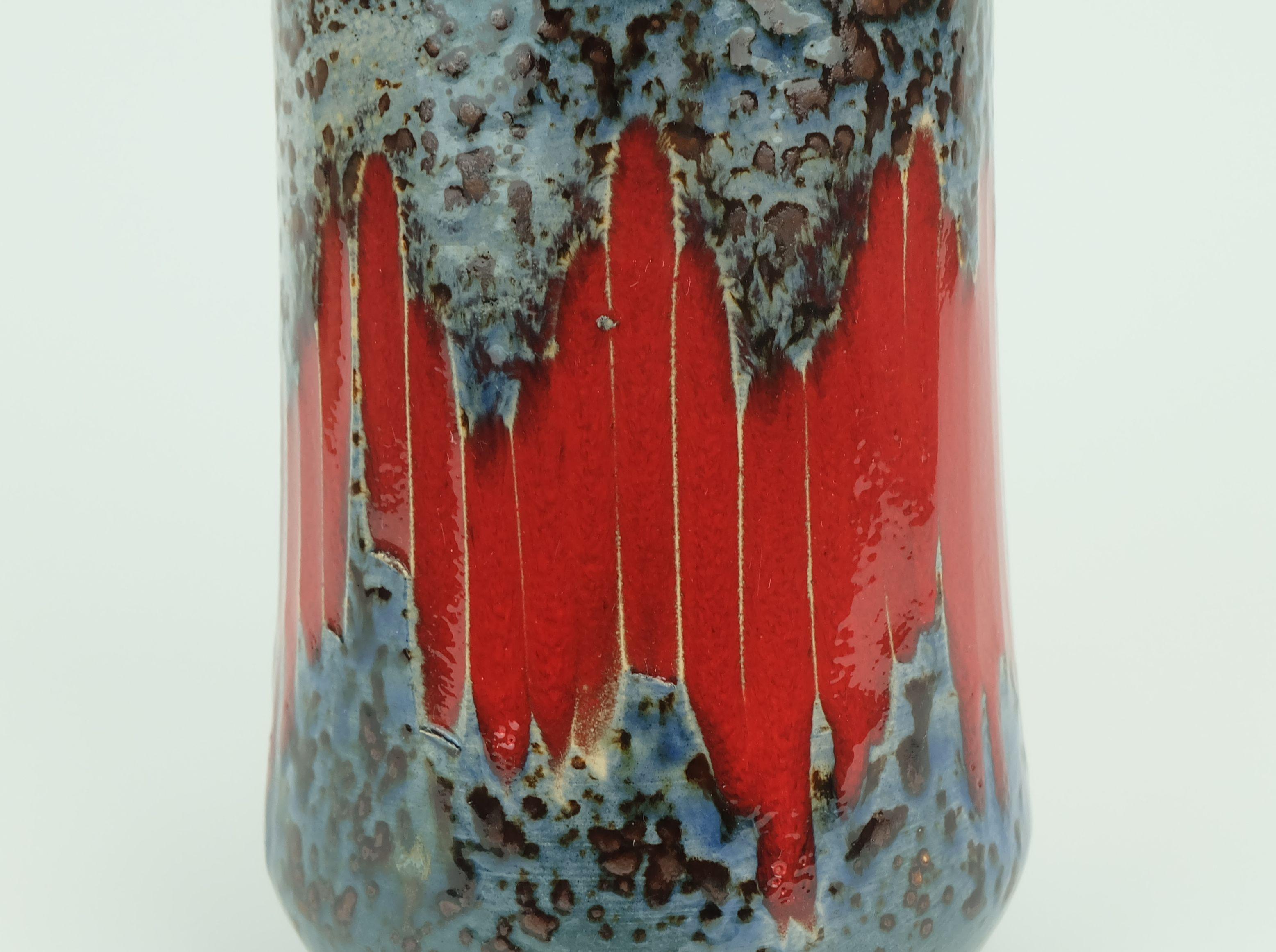 VASE scheurich d'Allemagne de l'Ouest des années 1960 avec décor de lora modèle 549-21 en vente 4
