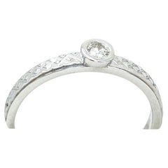 Vintage 1960's White Gold Solitaire Engagement Ring