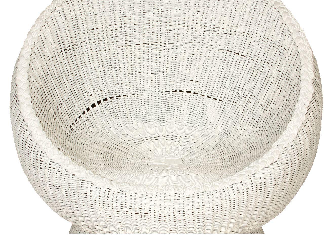 vintage wicker egg chair