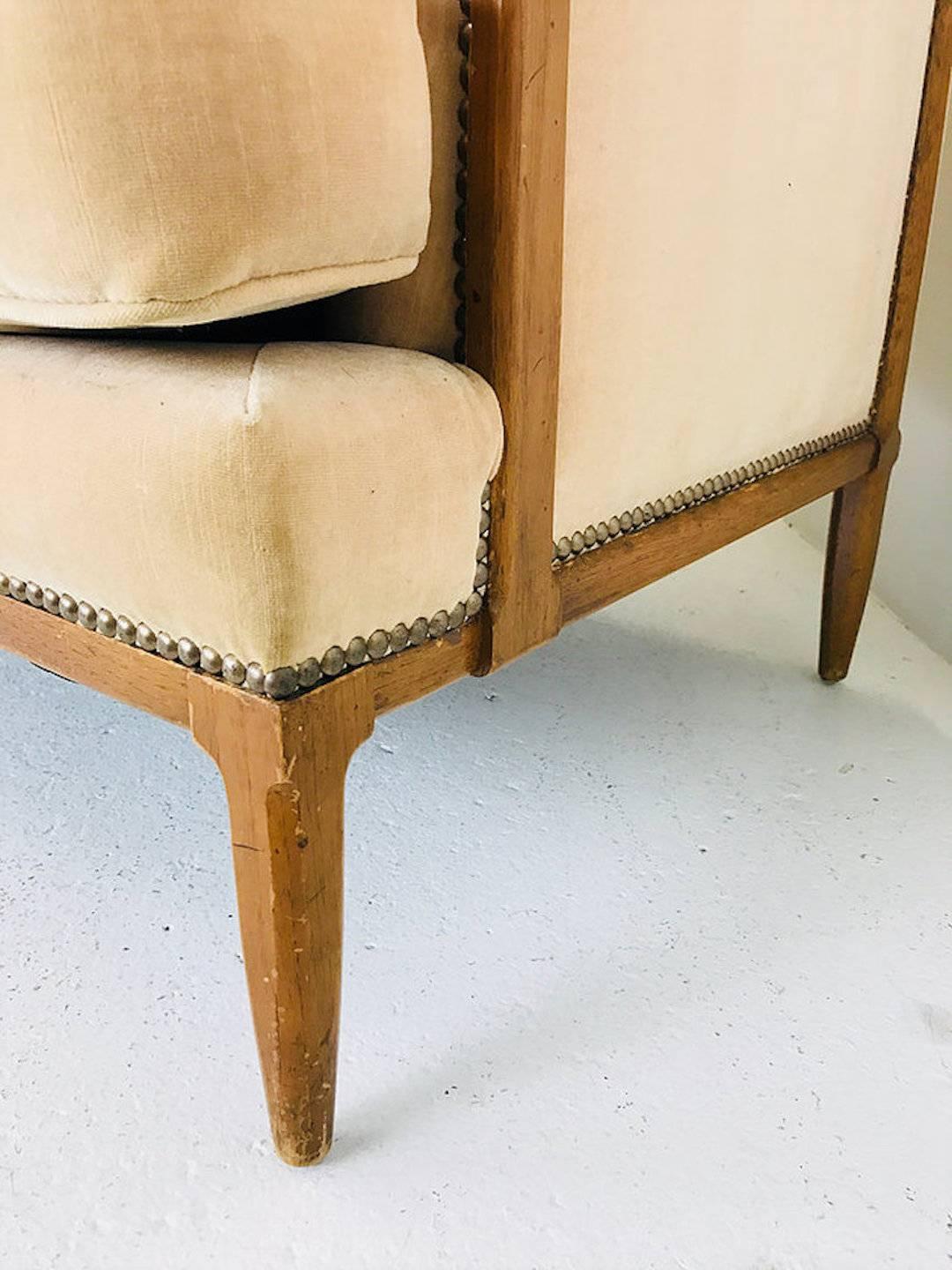 Vintage 1960s Holzverkleidetes Sofa von Tomlinson (20. Jahrhundert)