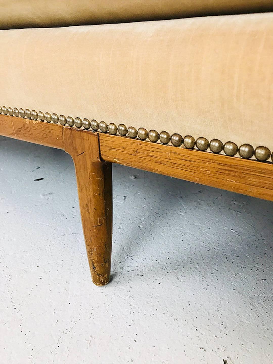Vintage 1960s Holzverkleidetes Sofa von Tomlinson 1