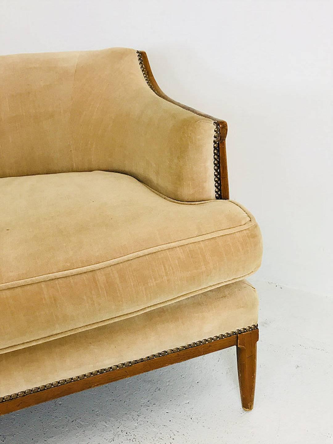Vintage 1960s Holzverkleidetes Sofa von Tomlinson 2